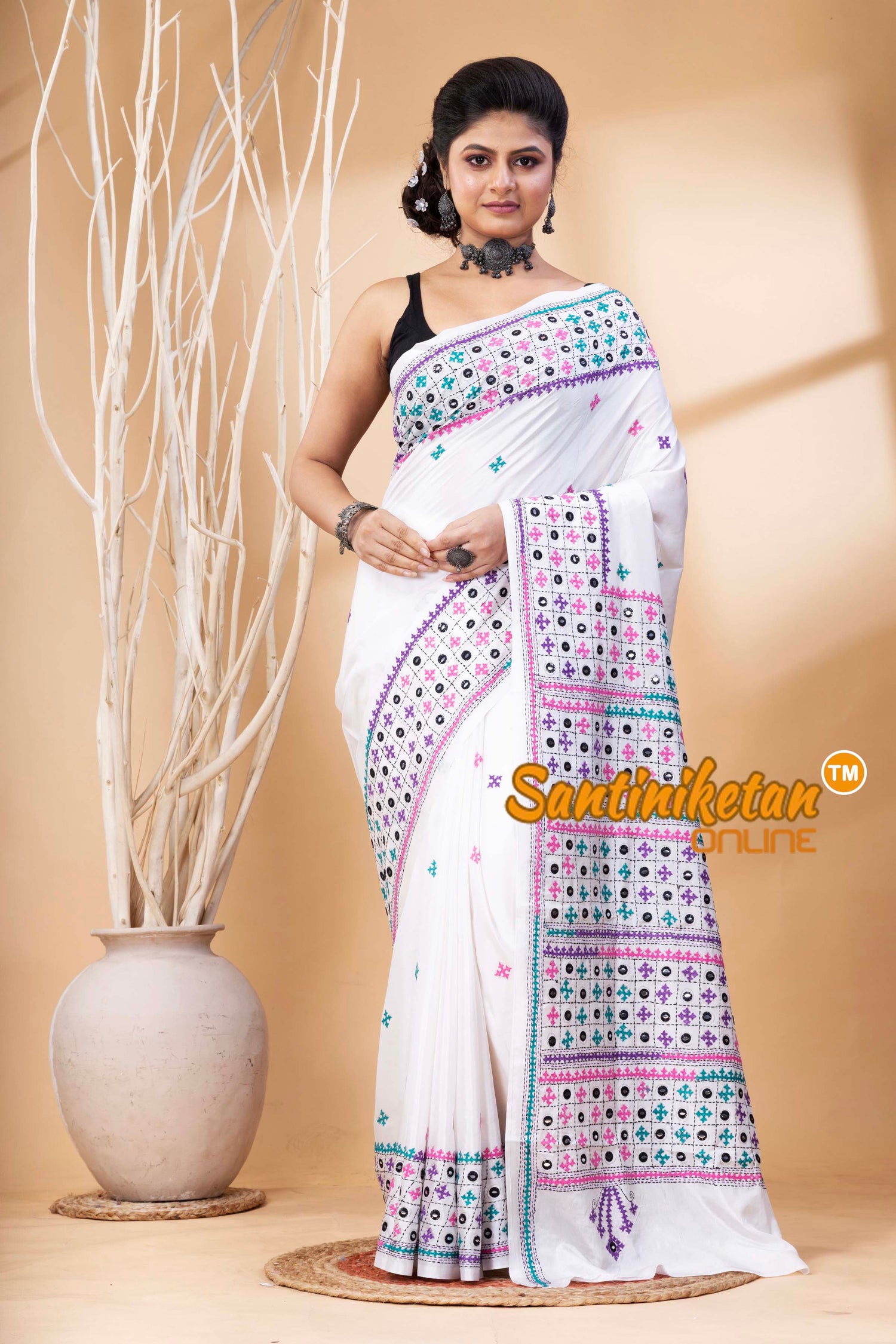 Bangalore Silk Gujrati Stitch Saree SN202524651