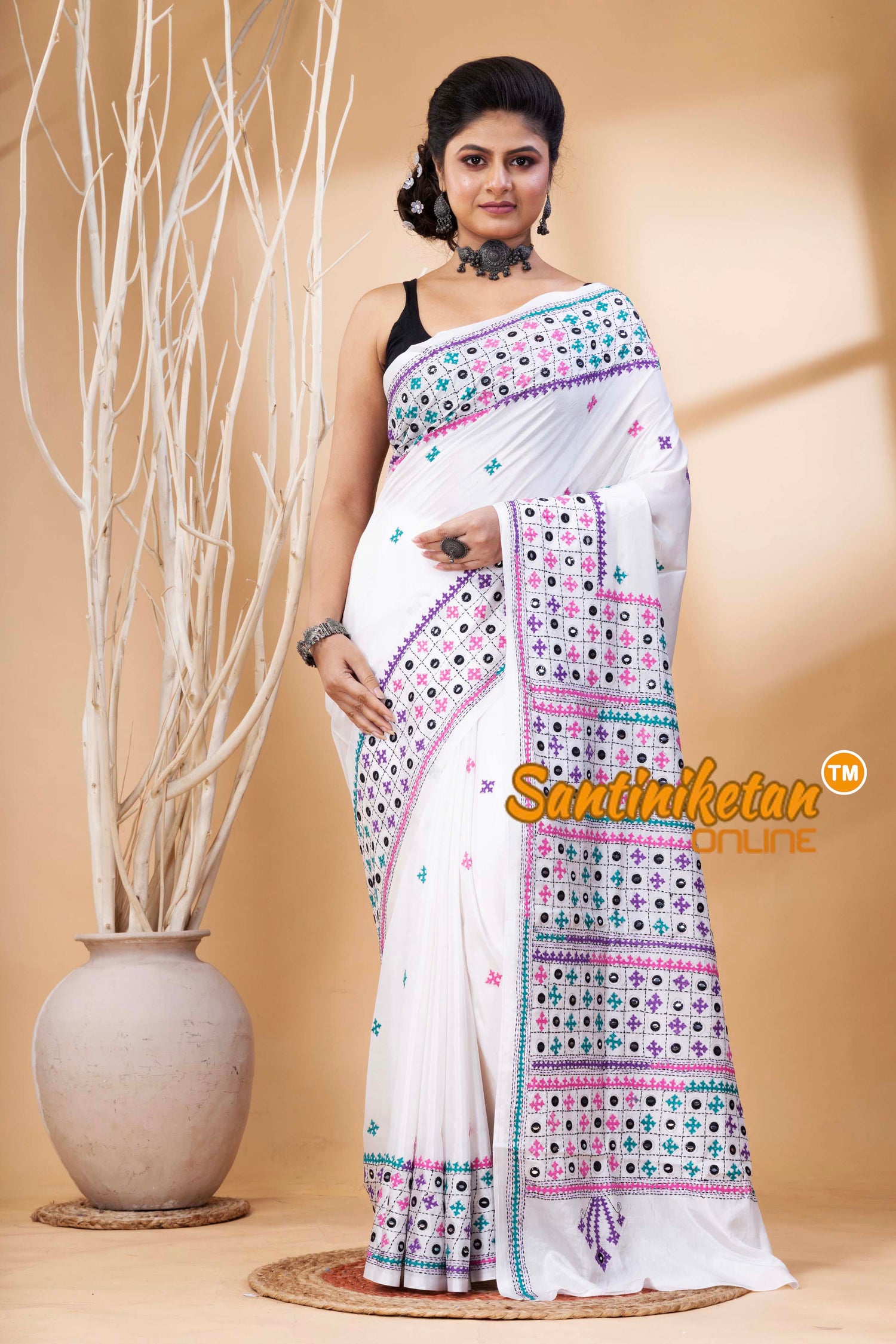 Bangalore Silk Gujrati Stitch Saree SN202524651
