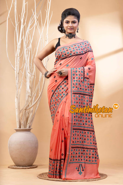 Bangalore Silk Gujrati Stitch Saree SN202524657