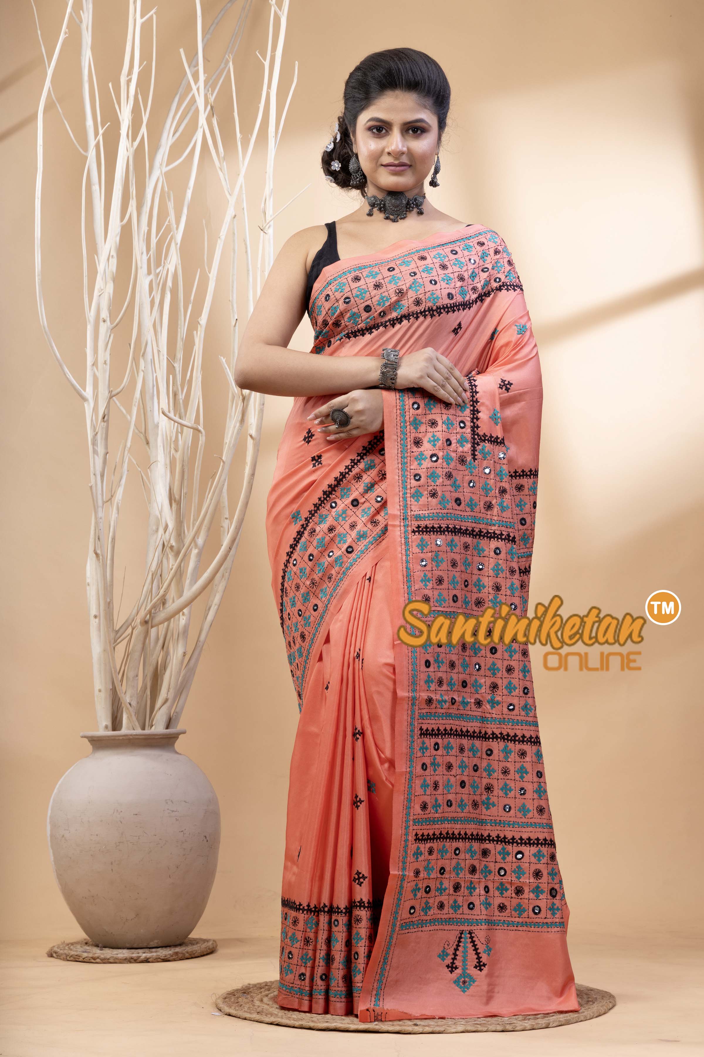 Bangalore Silk Gujrati Stitch Saree SN202524657