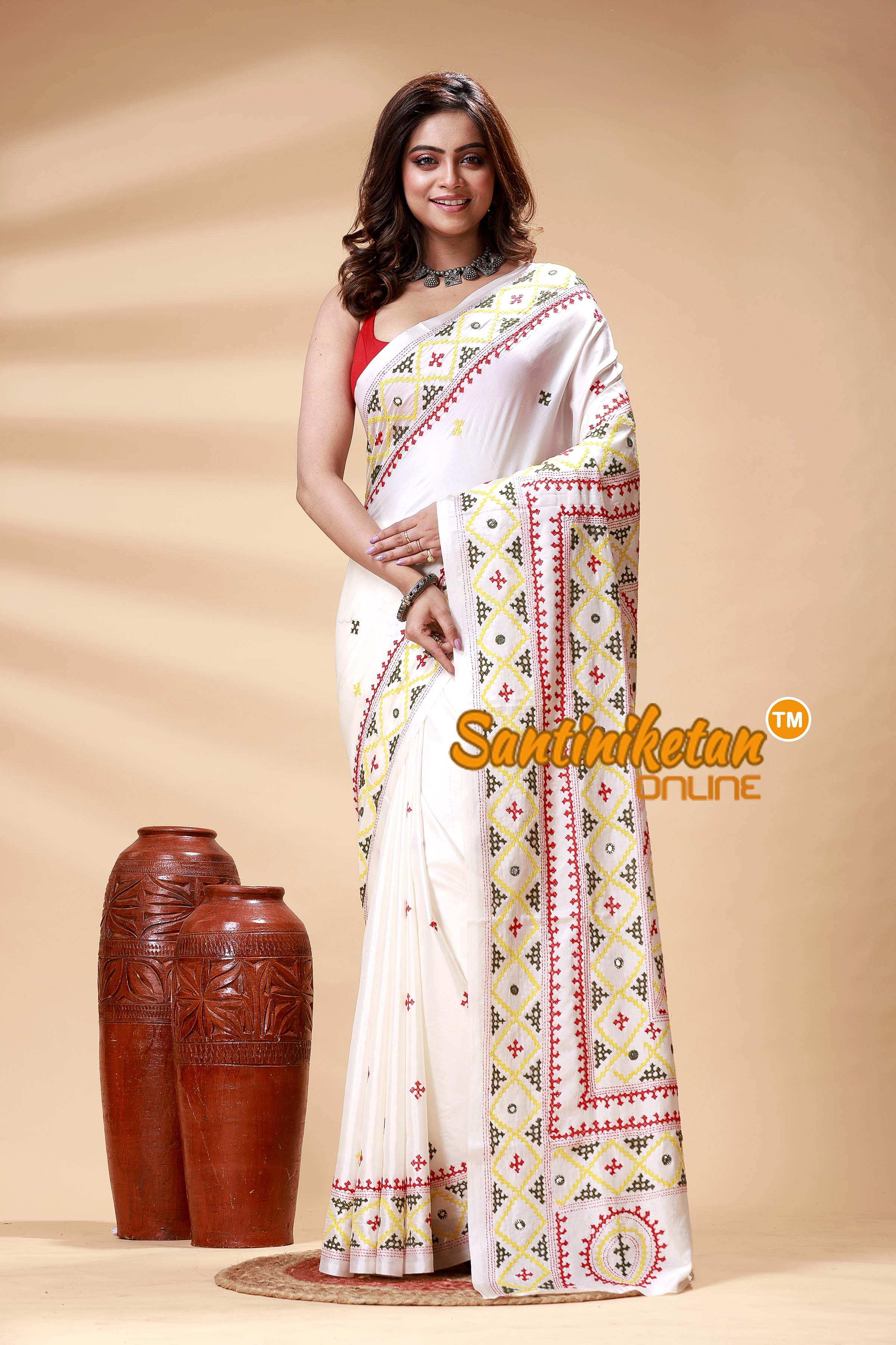 Bangalore Silk Gujrati Stitch Saree SN202524740