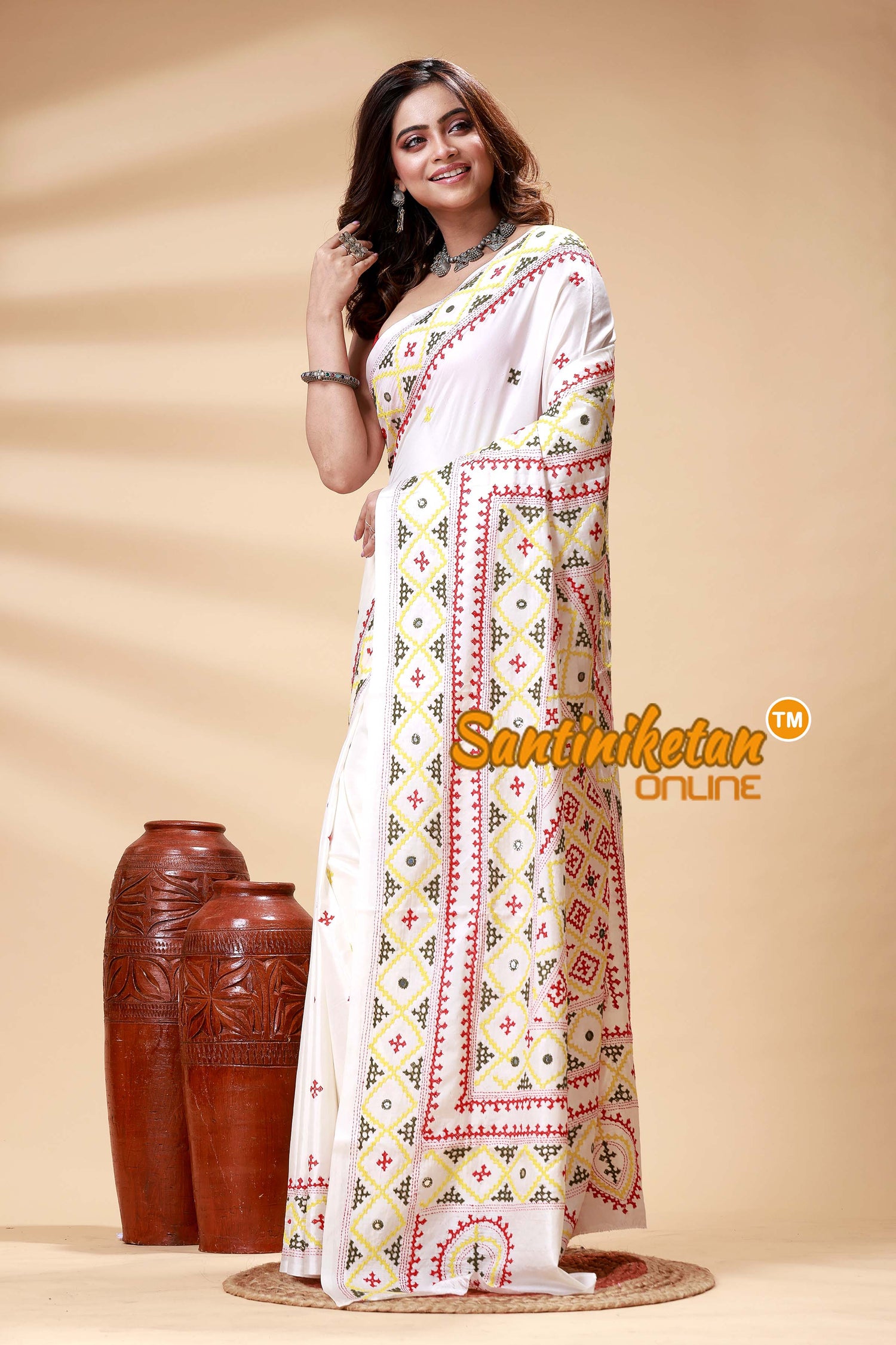 Bangalore Silk Gujrati Stitch Saree SN202524740