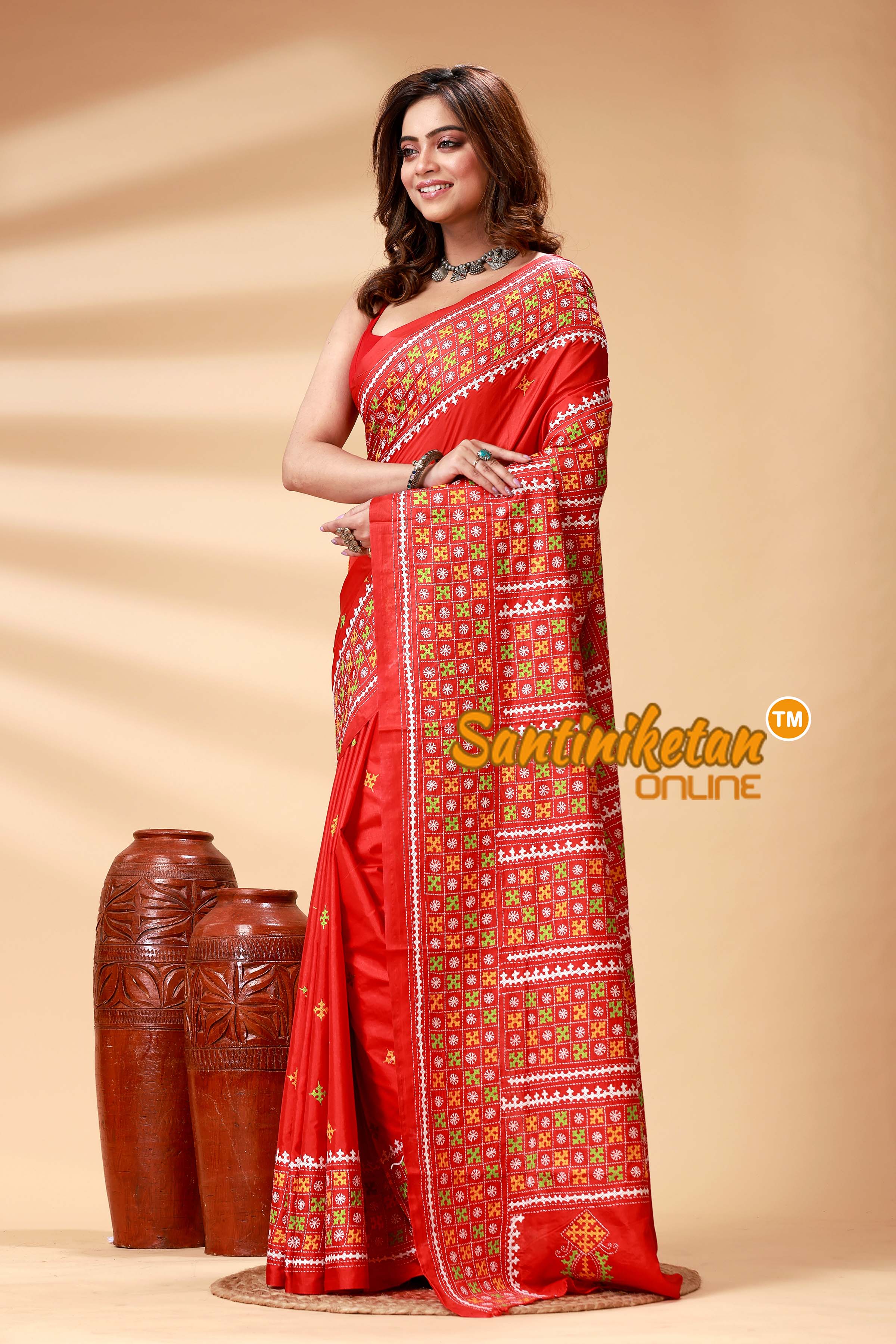 Bangalore Silk Gujrati Stitch Saree SN202524826