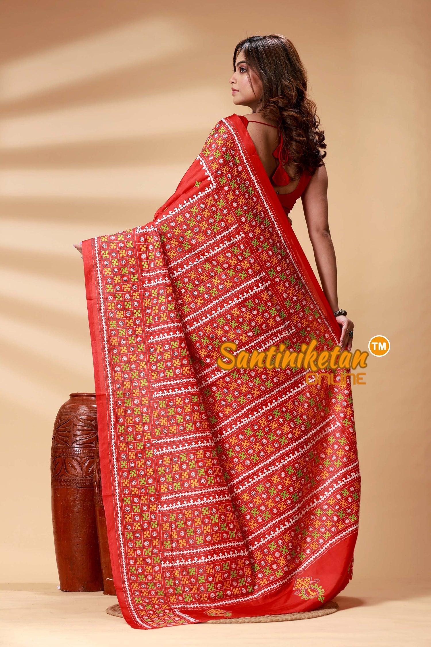 Bangalore Silk Gujrati Stitch Saree SN202524826