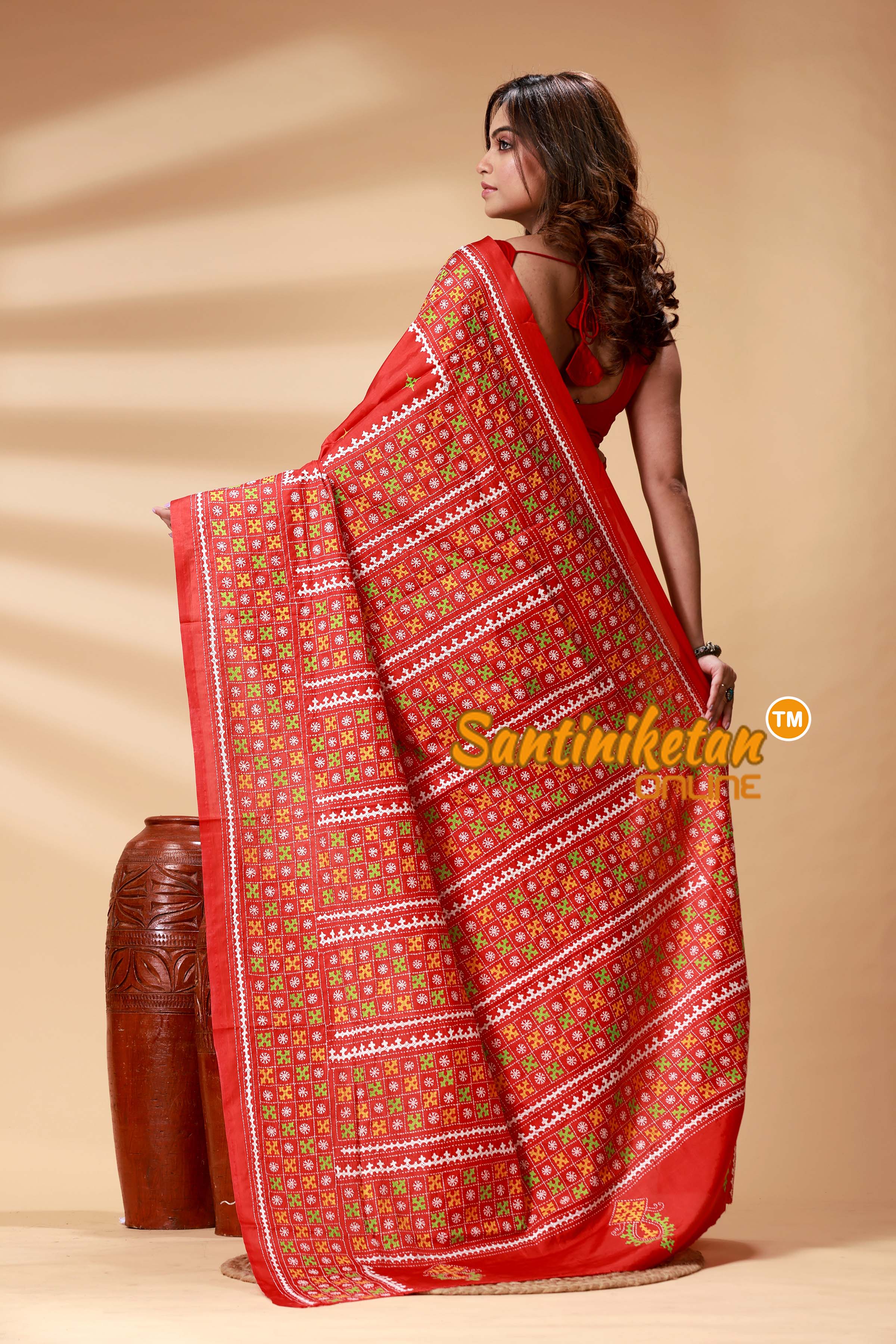 Bangalore Silk Gujrati Stitch Saree SN202524826