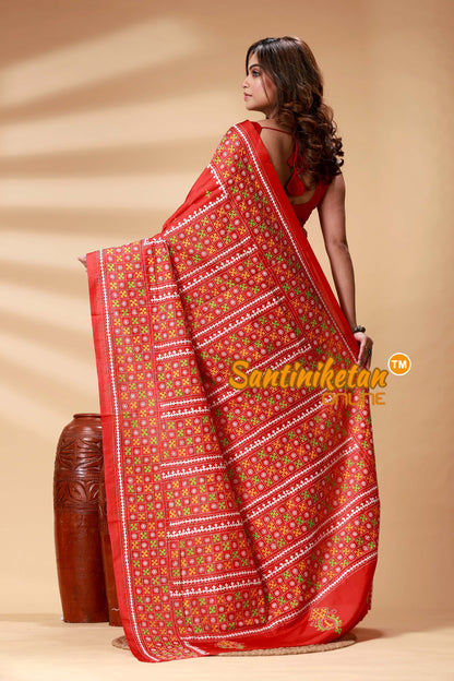 Bangalore Silk Gujrati Stitch Saree SN202524826