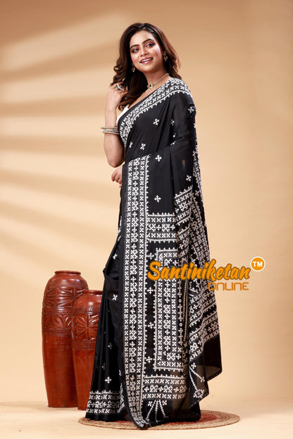 Bangalore Silk Gujrati Stitch Saree SN202525039