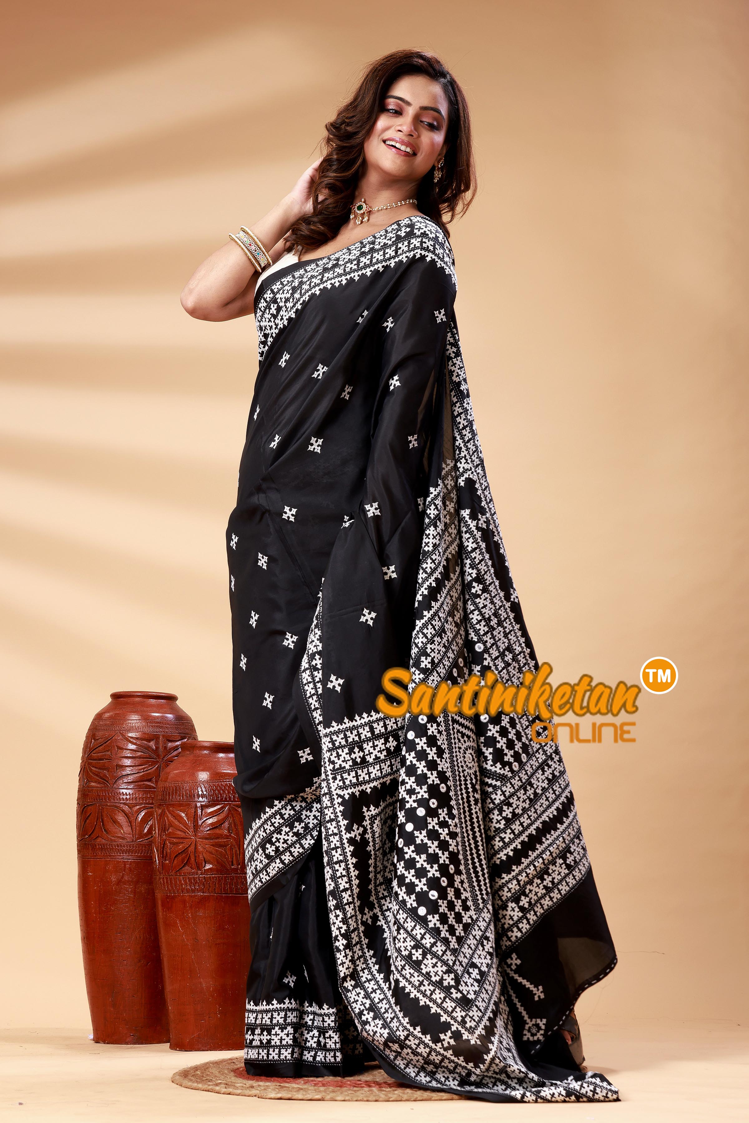 Bangalore Silk Gujrati Stitch Saree SN202525039