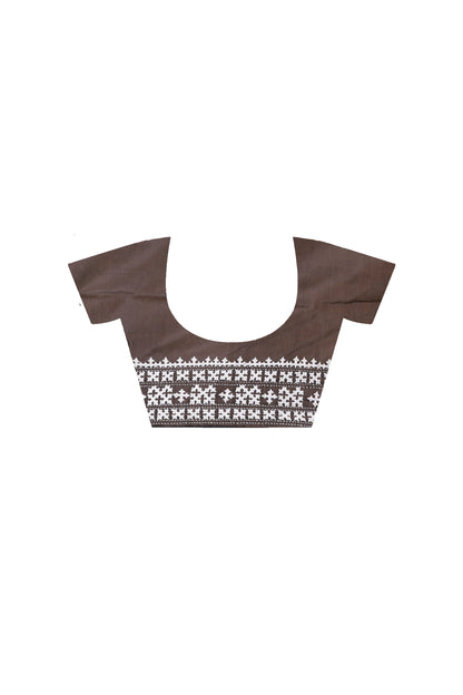 Bangalore Silk Gujrati Stitch Saree SN202525039