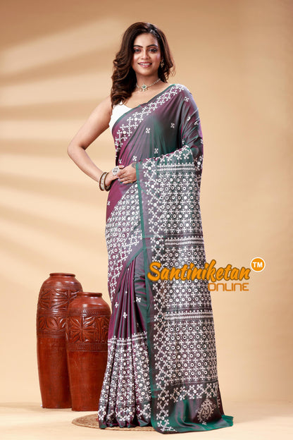Bangalore Silk Gujrati Stitch Saree SN202525045