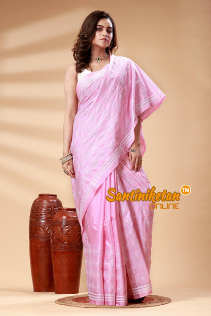 Bangalore Silk Kantha Stitch Saree SN202525057