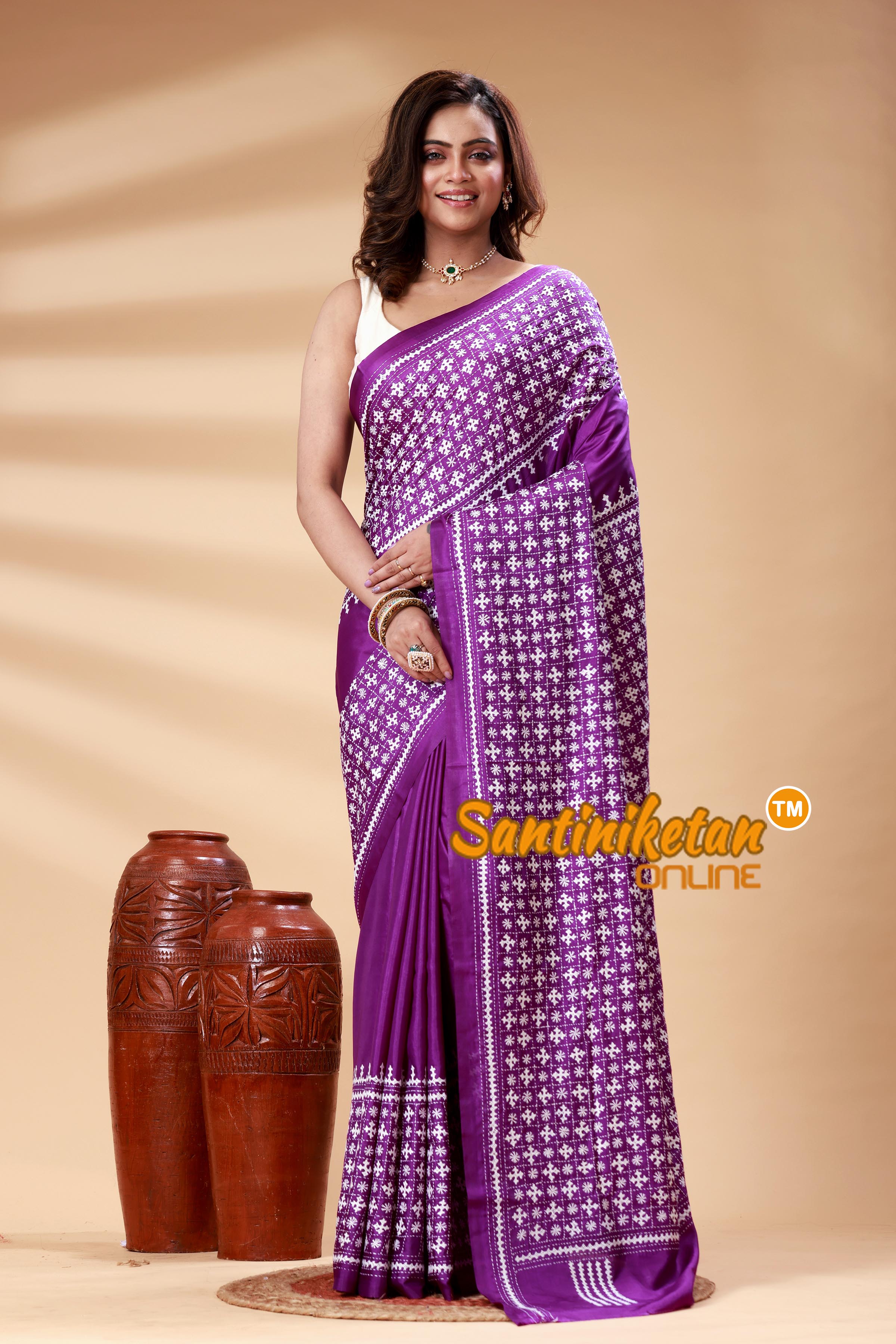 Bangalore Silk Gujrati Stitch Saree SN202525135