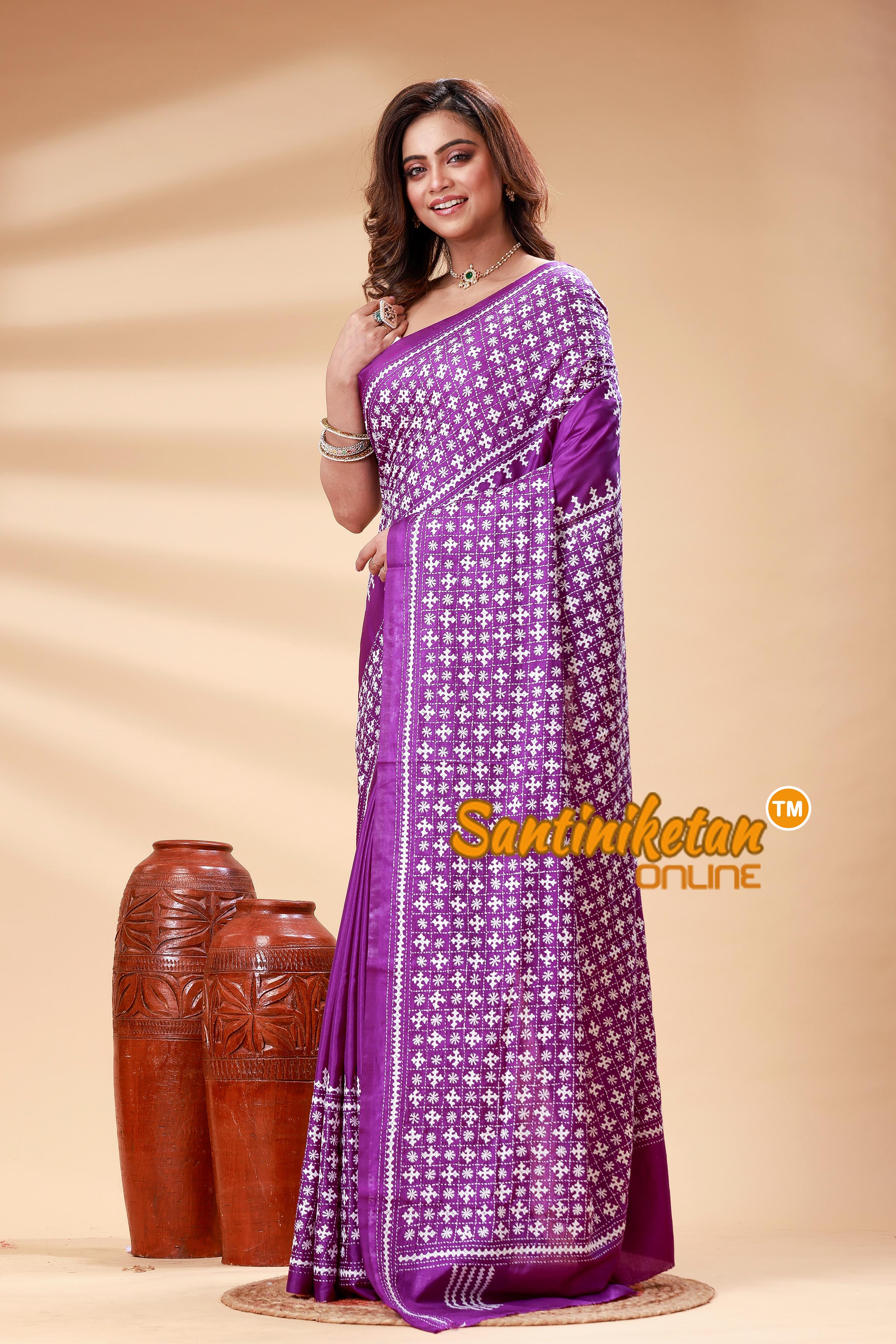 Bangalore Silk Gujrati Stitch Saree SN202525135