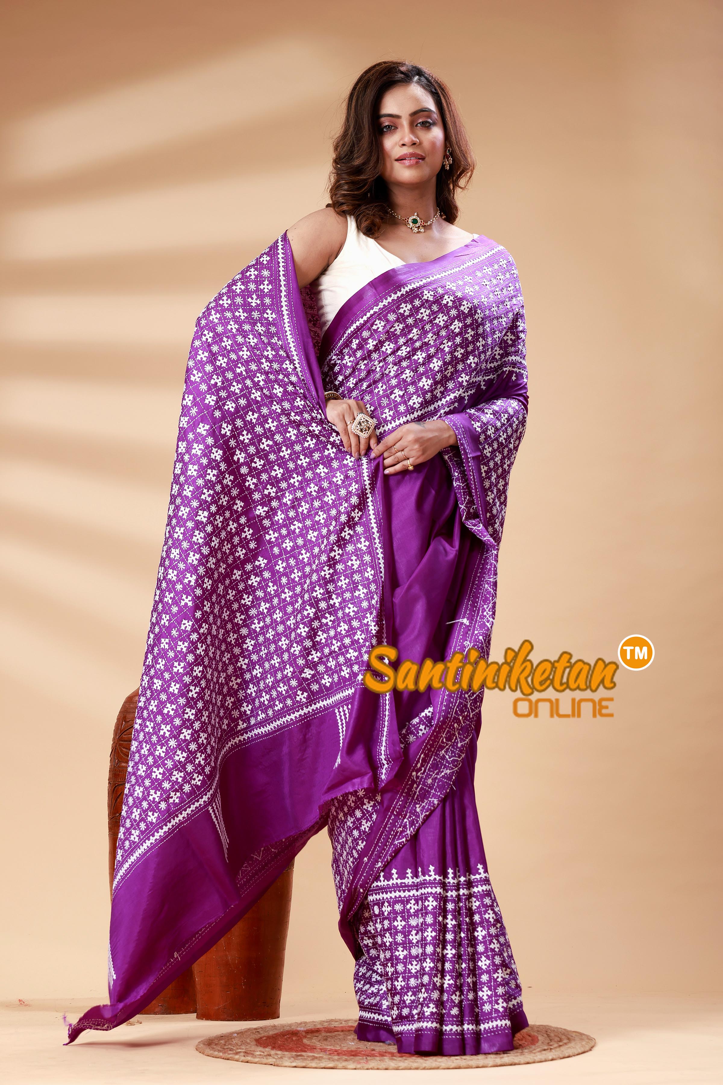 Bangalore Silk Gujrati Stitch Saree SN202525135