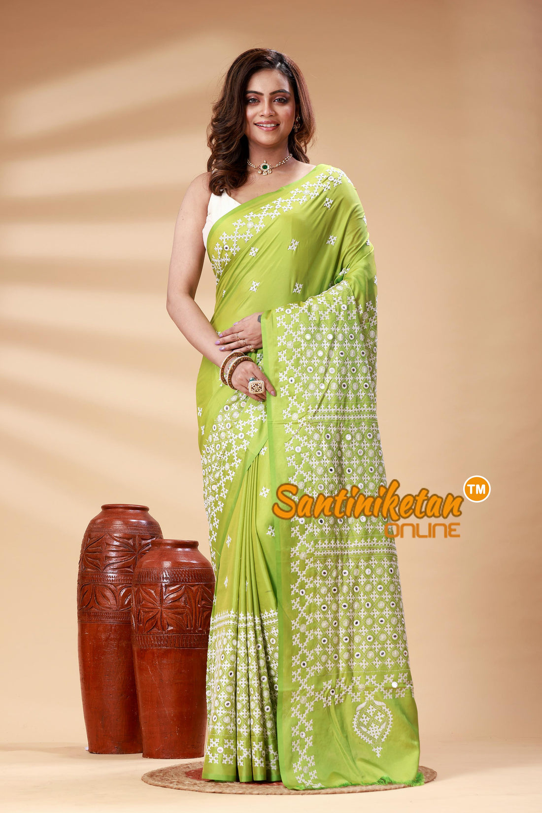 Bangalore Silk Gujrati Stitch Saree SN202525158