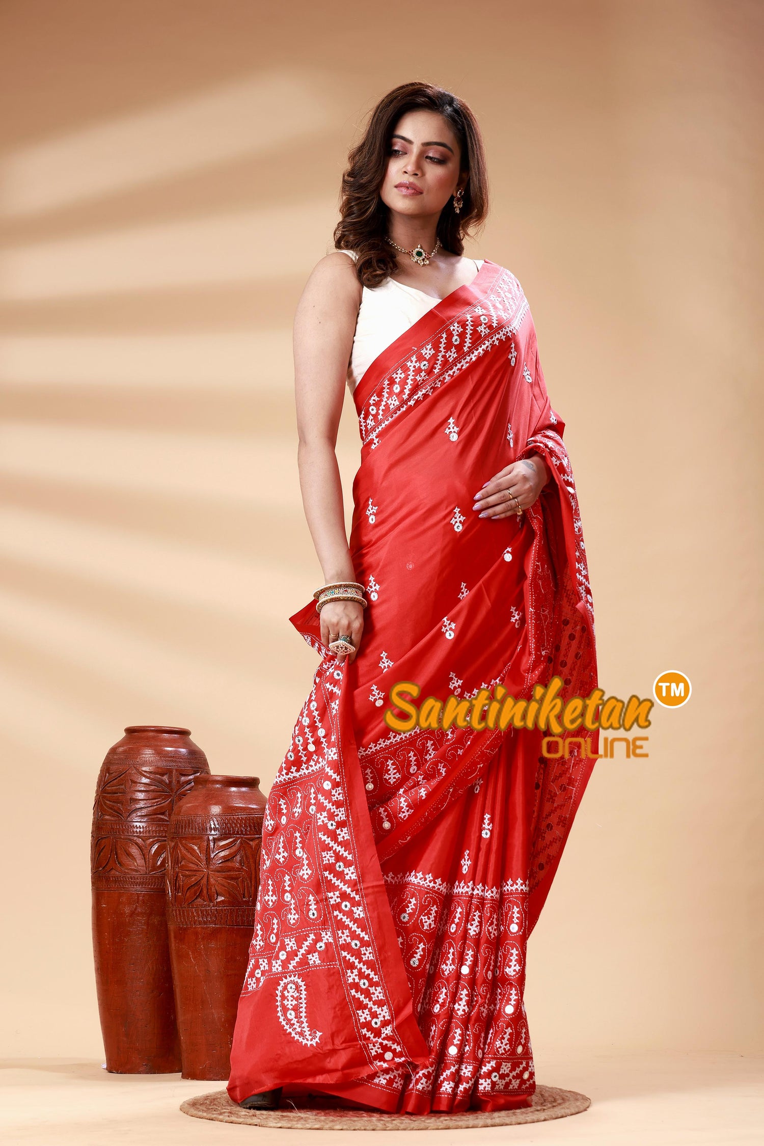 Bangalore Silk Gujrati Stitch Saree SN202525164