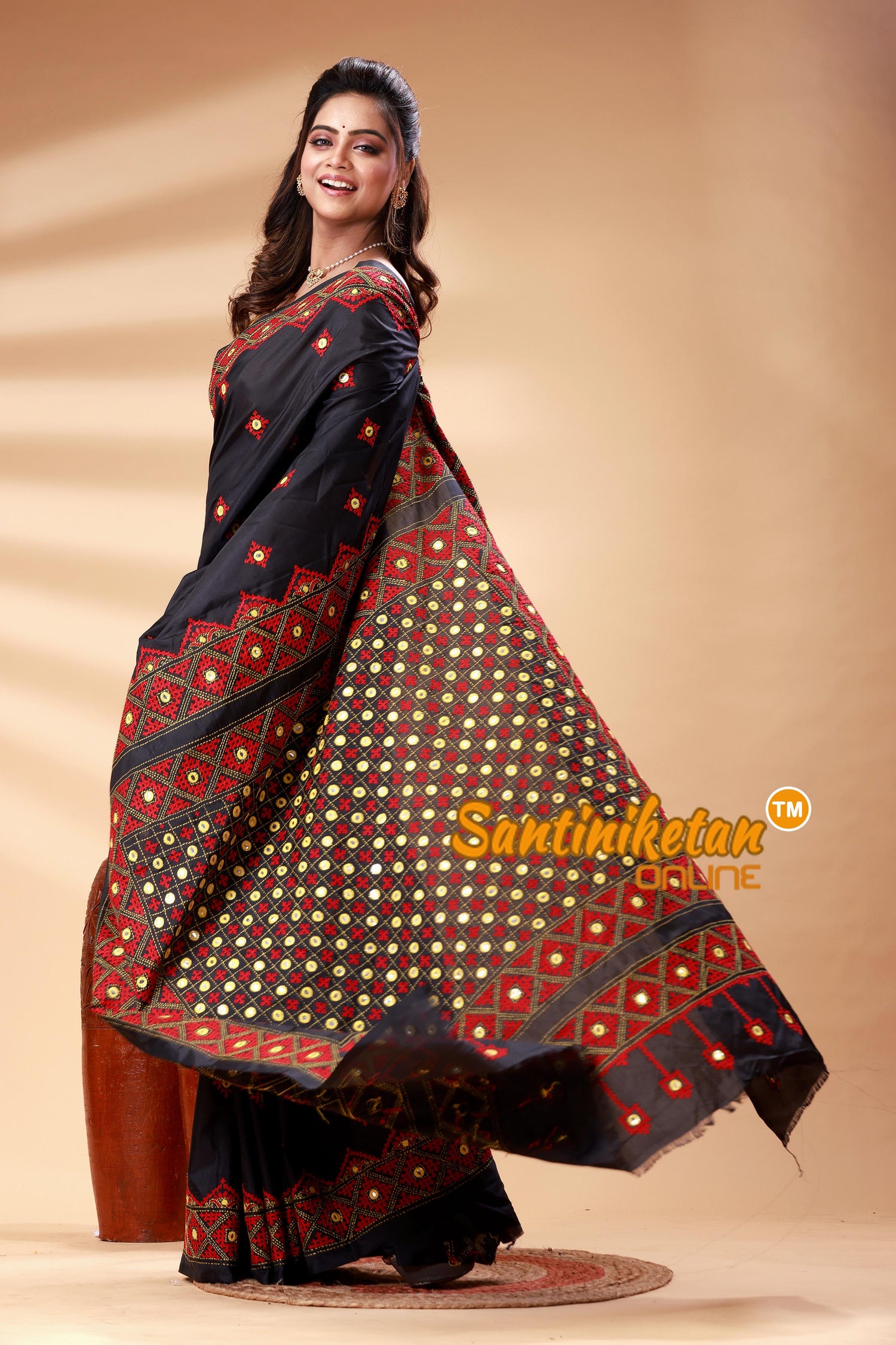 Bangalore Silk Gujrati Stitch Saree SN202525219