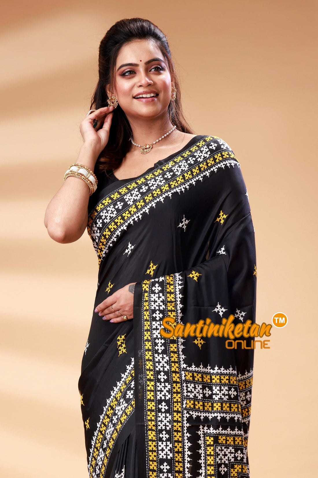 Bangalore Silk Gujrati Stitch Saree SN202525346