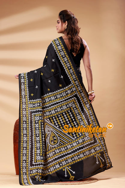 Bangalore Silk Gujrati Stitch Saree SN202525346