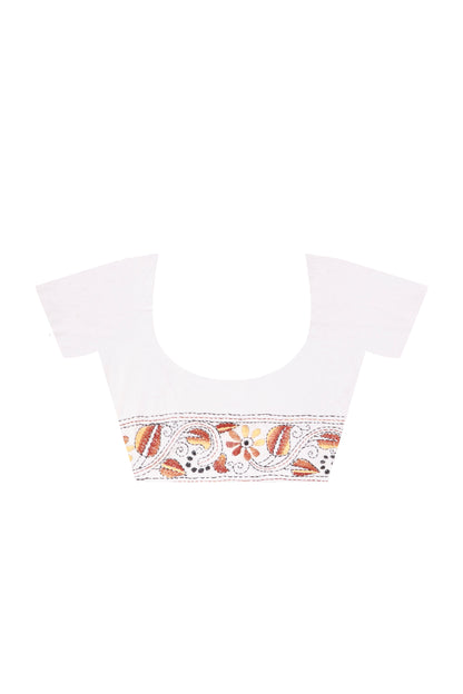 Bangalore Silk Kantha Stitch Saree SN202525389