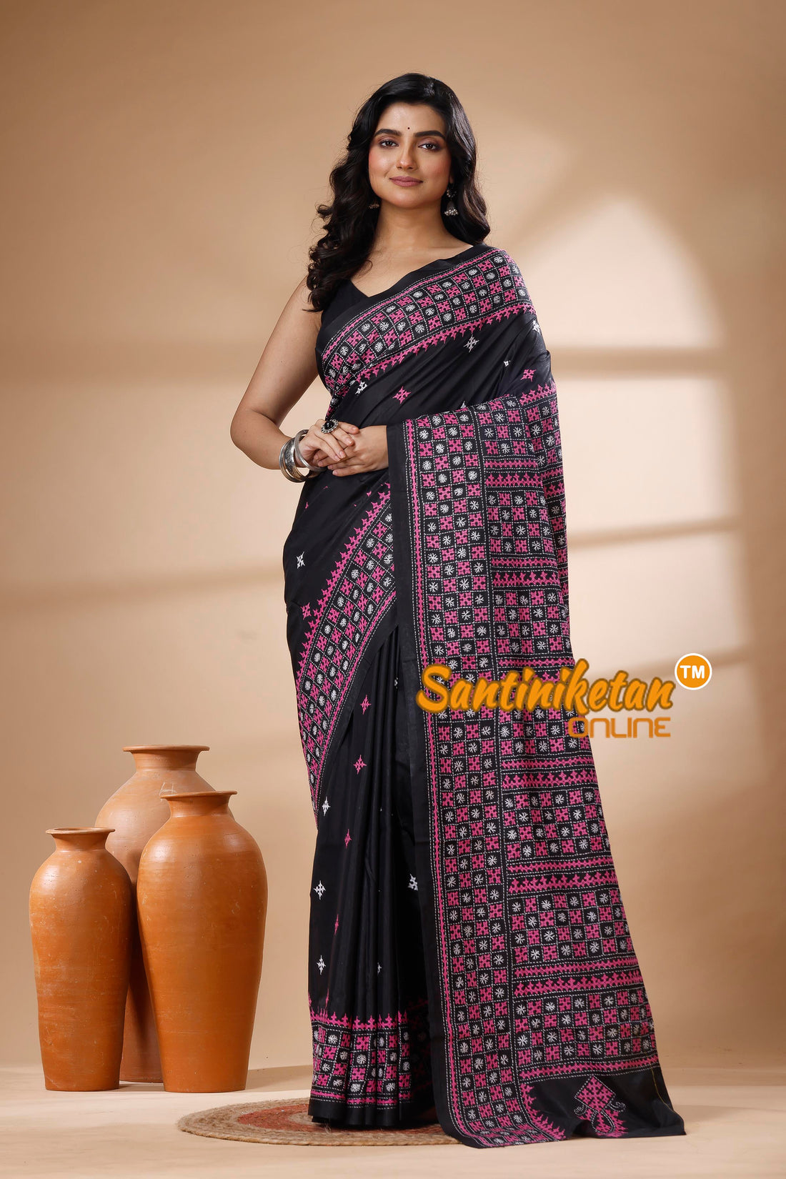 Bangalore Silk Gujrati Stitch Saree SN202625413
