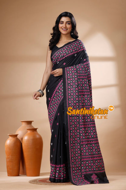 Bangalore Silk Gujrati Stitch Saree SN202625413