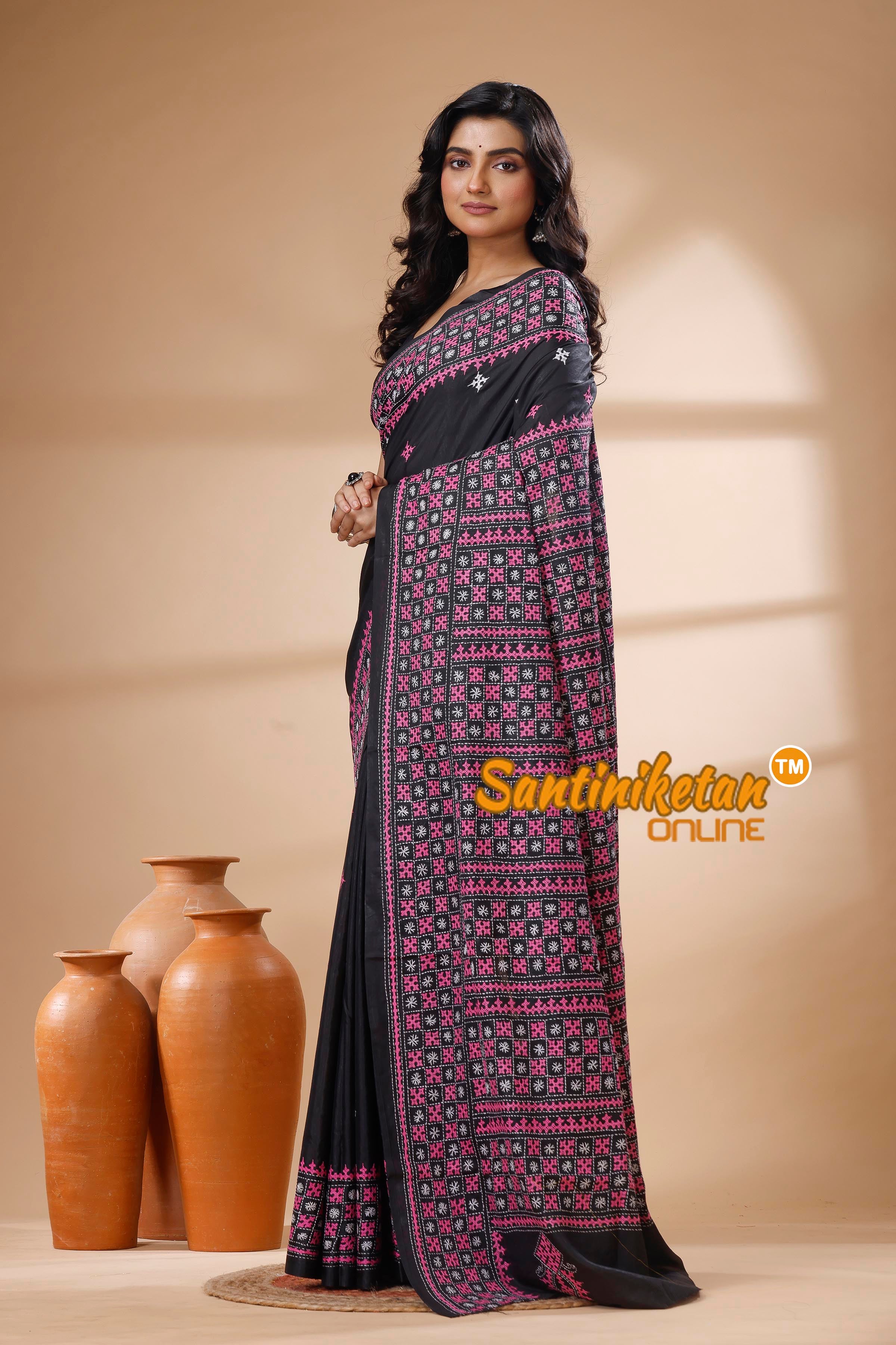 Bangalore Silk Gujrati Stitch Saree SN202625413