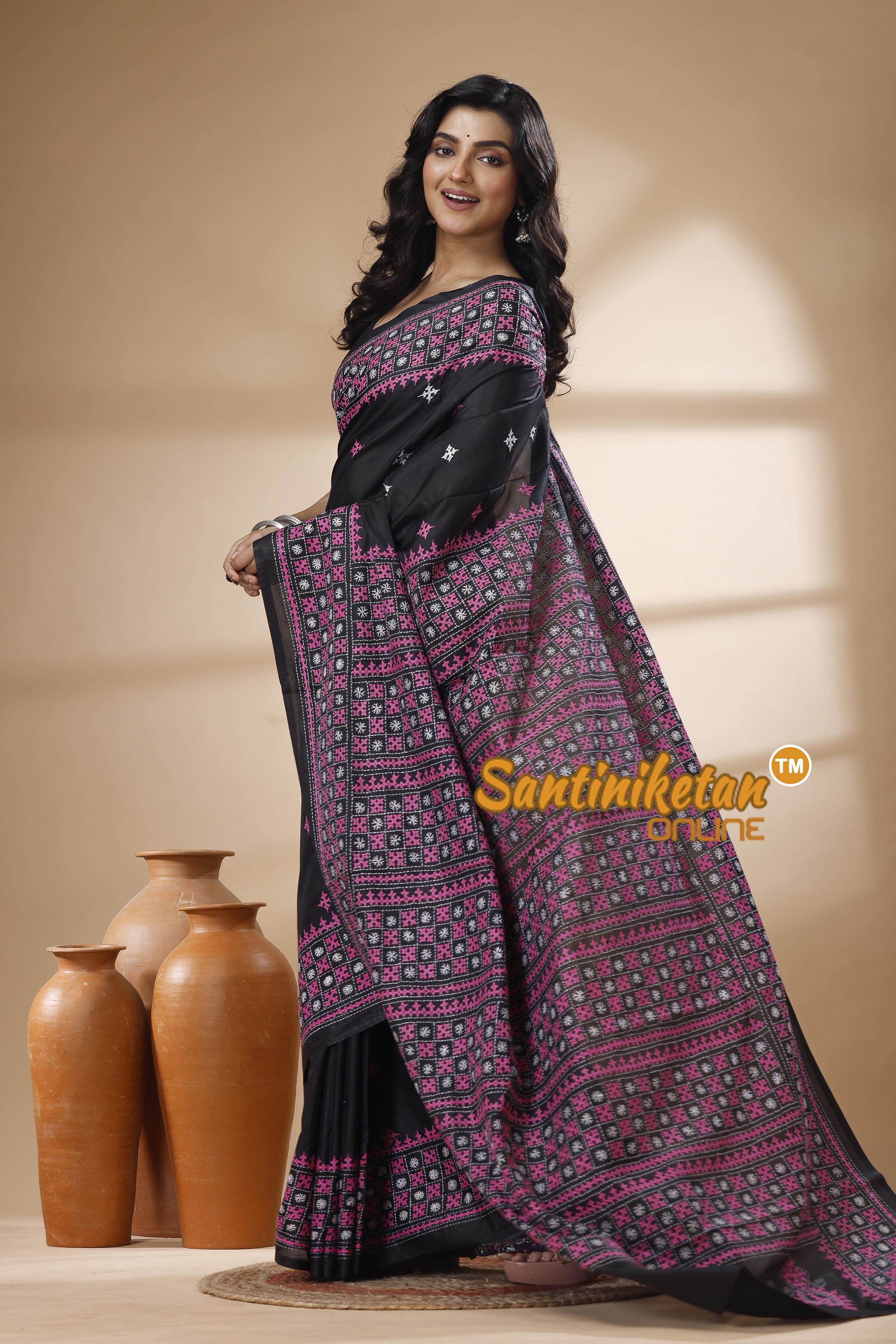 Bangalore Silk Gujrati Stitch Saree SN202625413