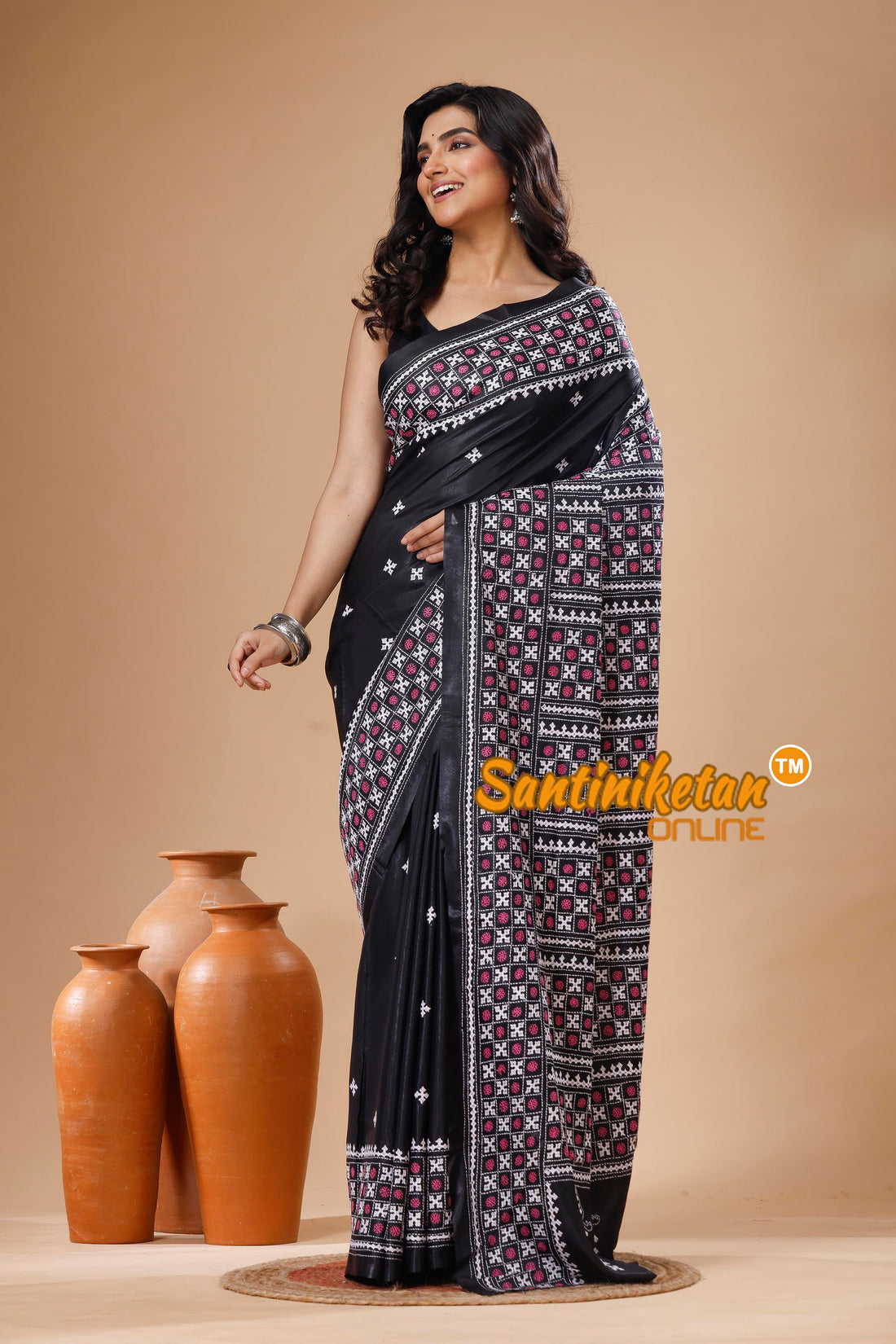 Bangalore Silk Gujrati Stitch Saree SN202625448