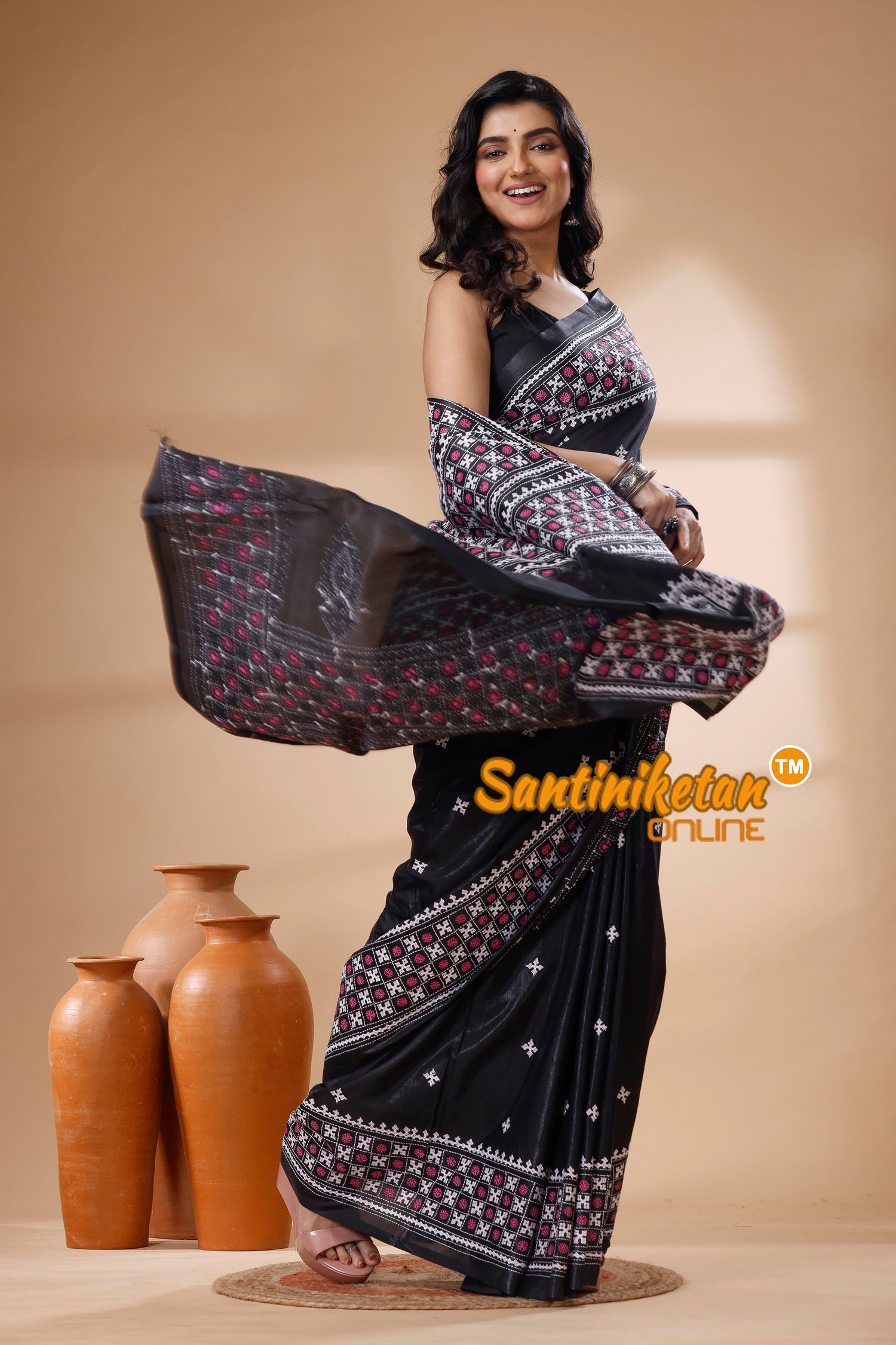 Bangalore Silk Gujrati Stitch Saree SN202625448