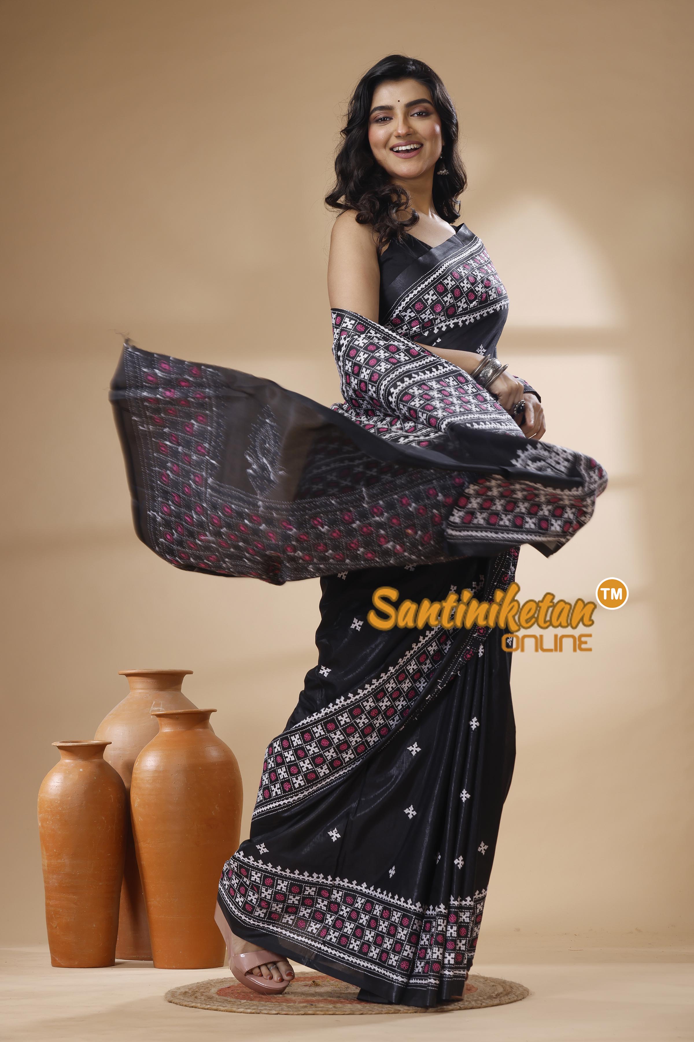 Bangalore Silk Gujrati Stitch Saree SN202625448