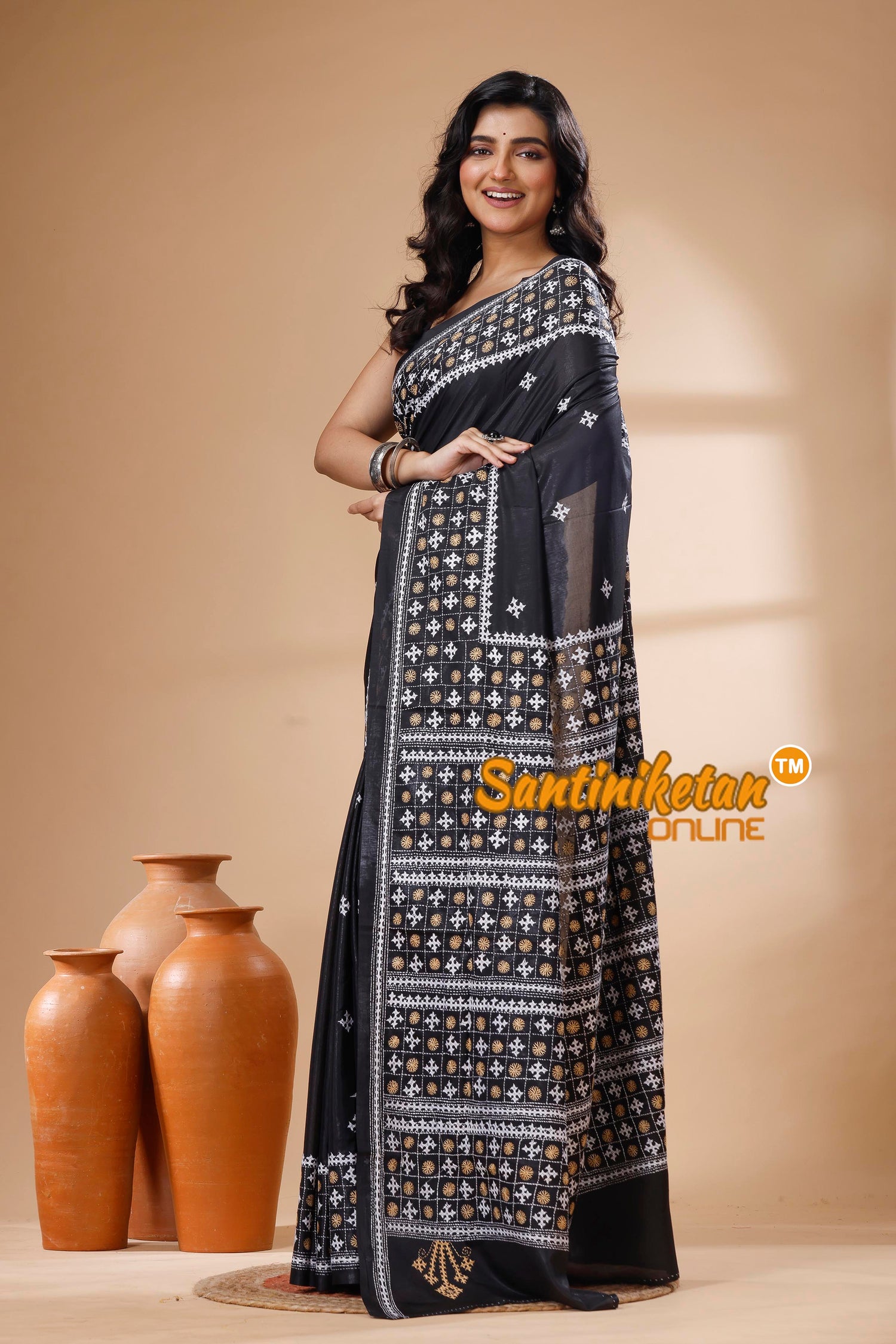 Bangalore Silk Gujrati Stitch Saree SN202625454
