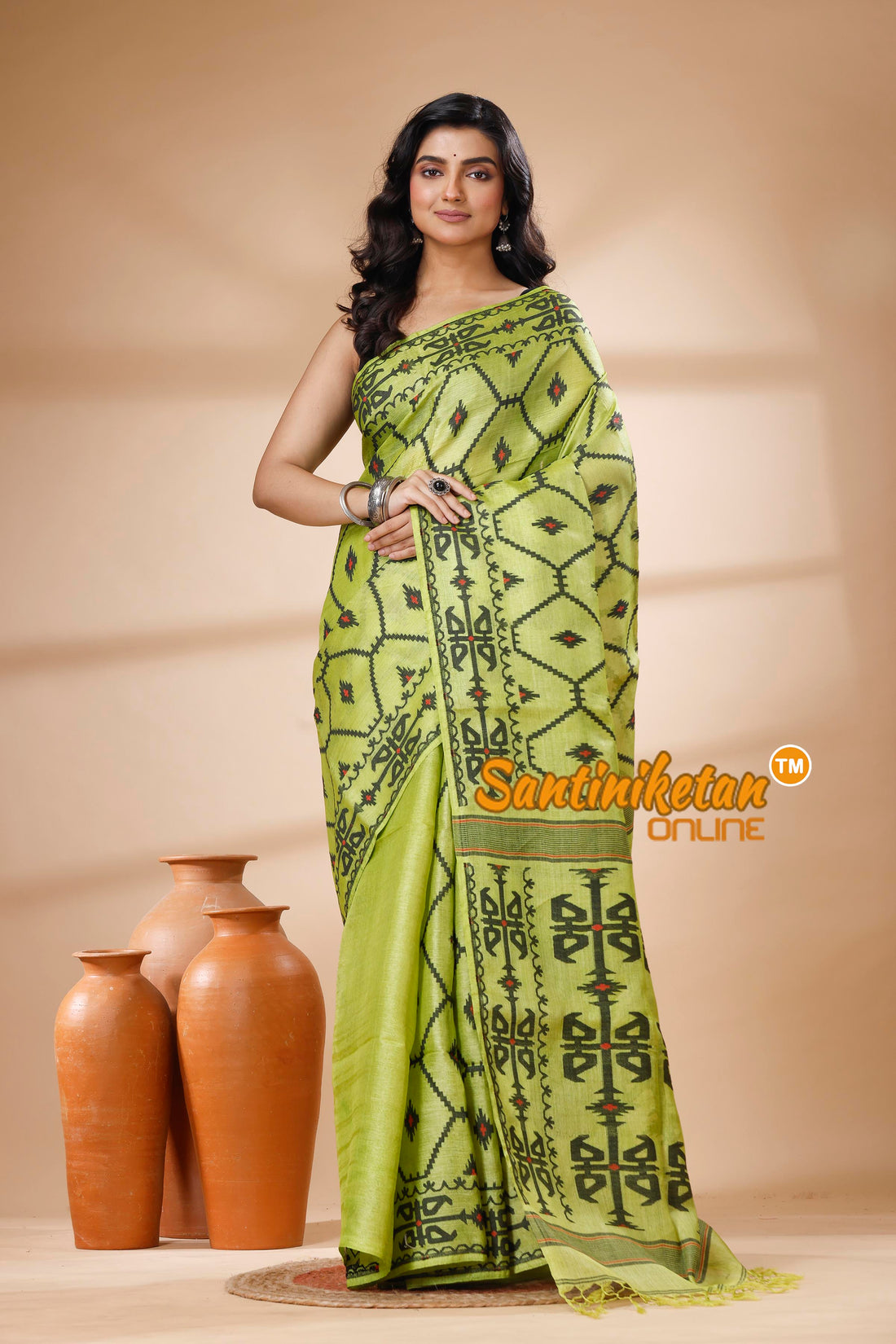 Pure Tussar Jamdani Saree SN202625468