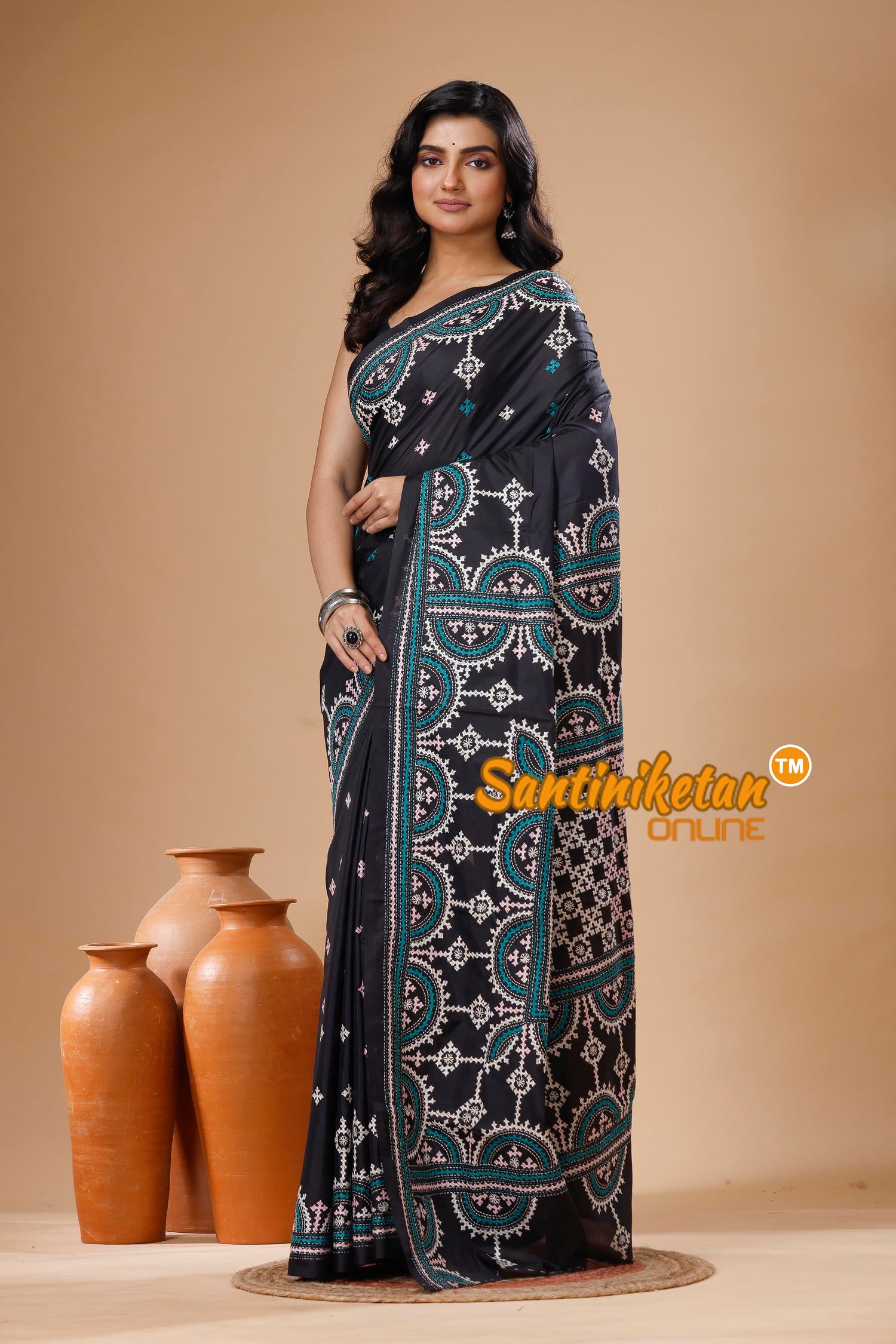 Bangalore Silk Gujrati Stitch Saree SN202625475