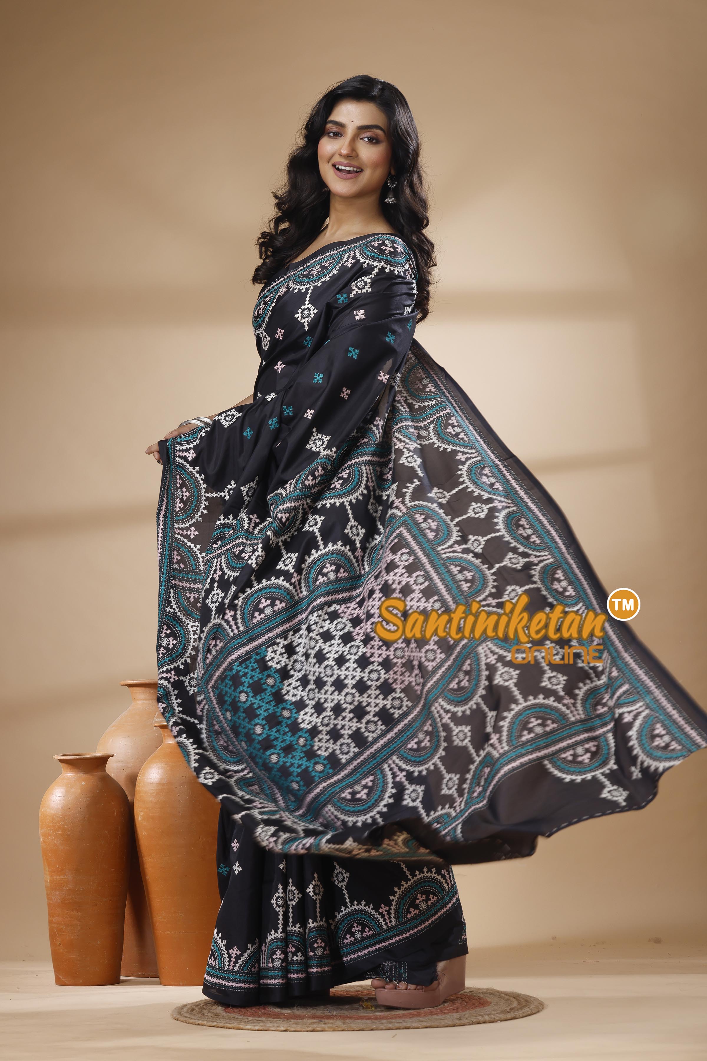 Bangalore Silk Gujrati Stitch Saree SN202625475