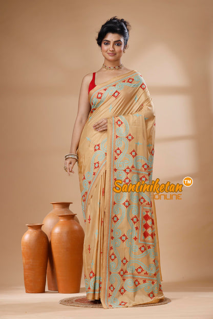 Bangalore Silk Gujrati Stitch Saree SN202625582