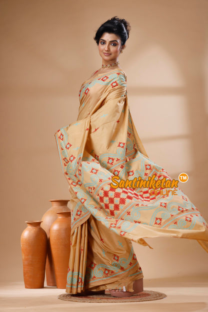 Bangalore Silk Gujrati Stitch Saree SN202625582