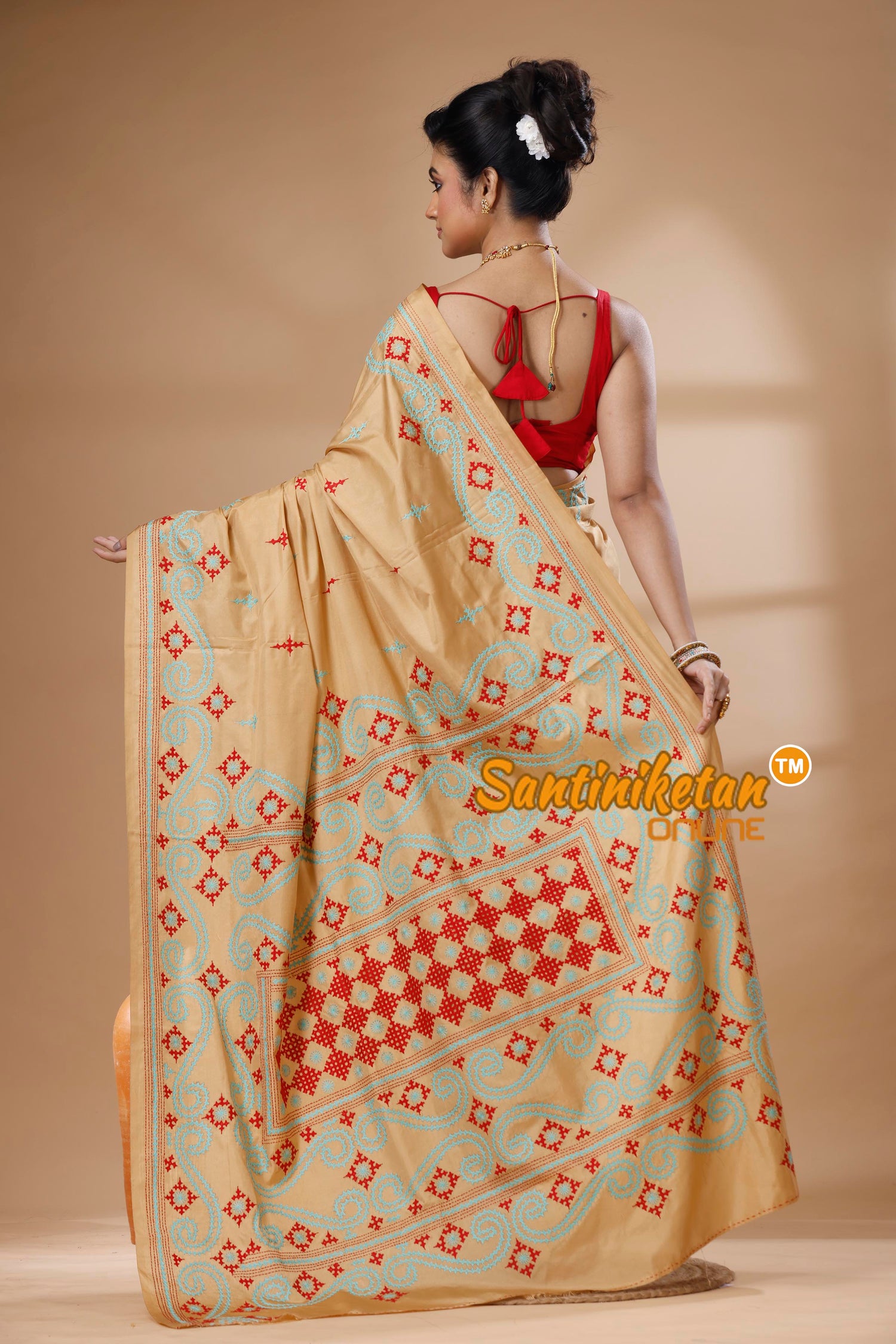 Bangalore Silk Gujrati Stitch Saree SN202625582