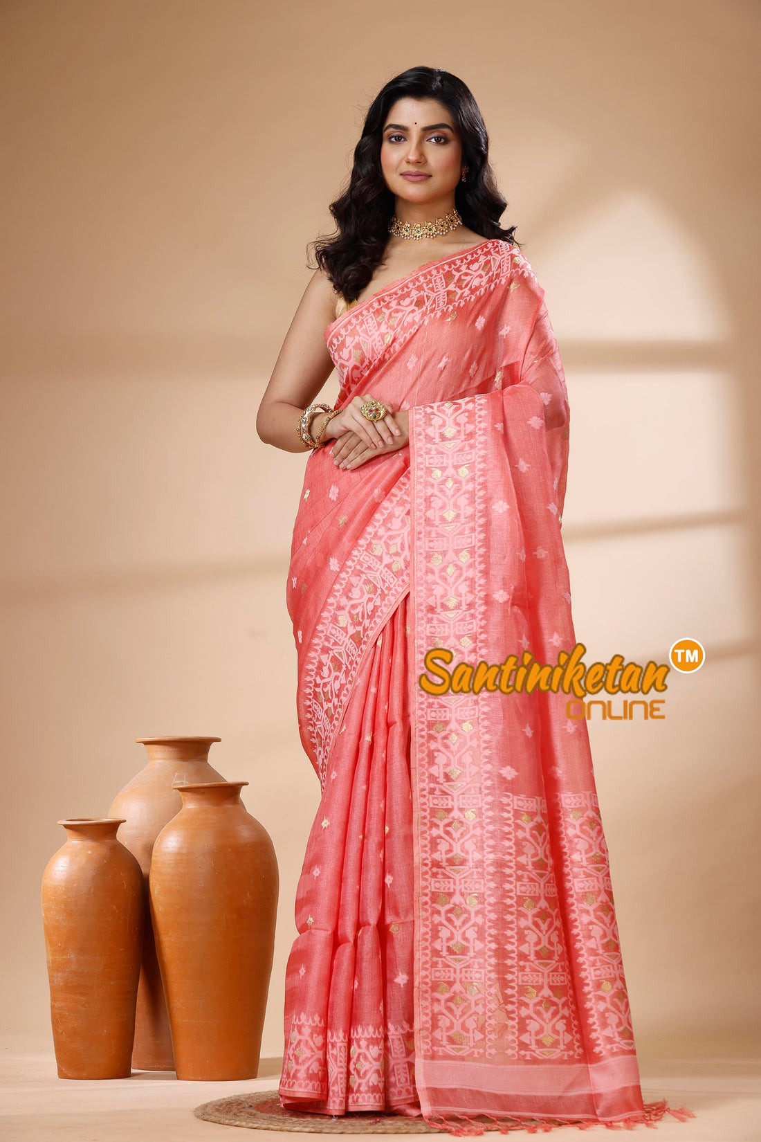 Pure Tussar Jamdani Saree SN202625625