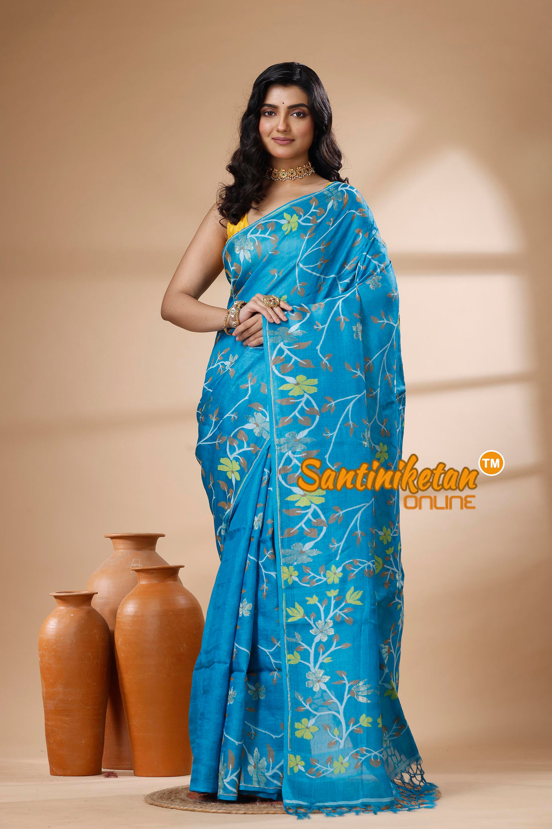 Pure Tussar Jamdani Saree SN202625812