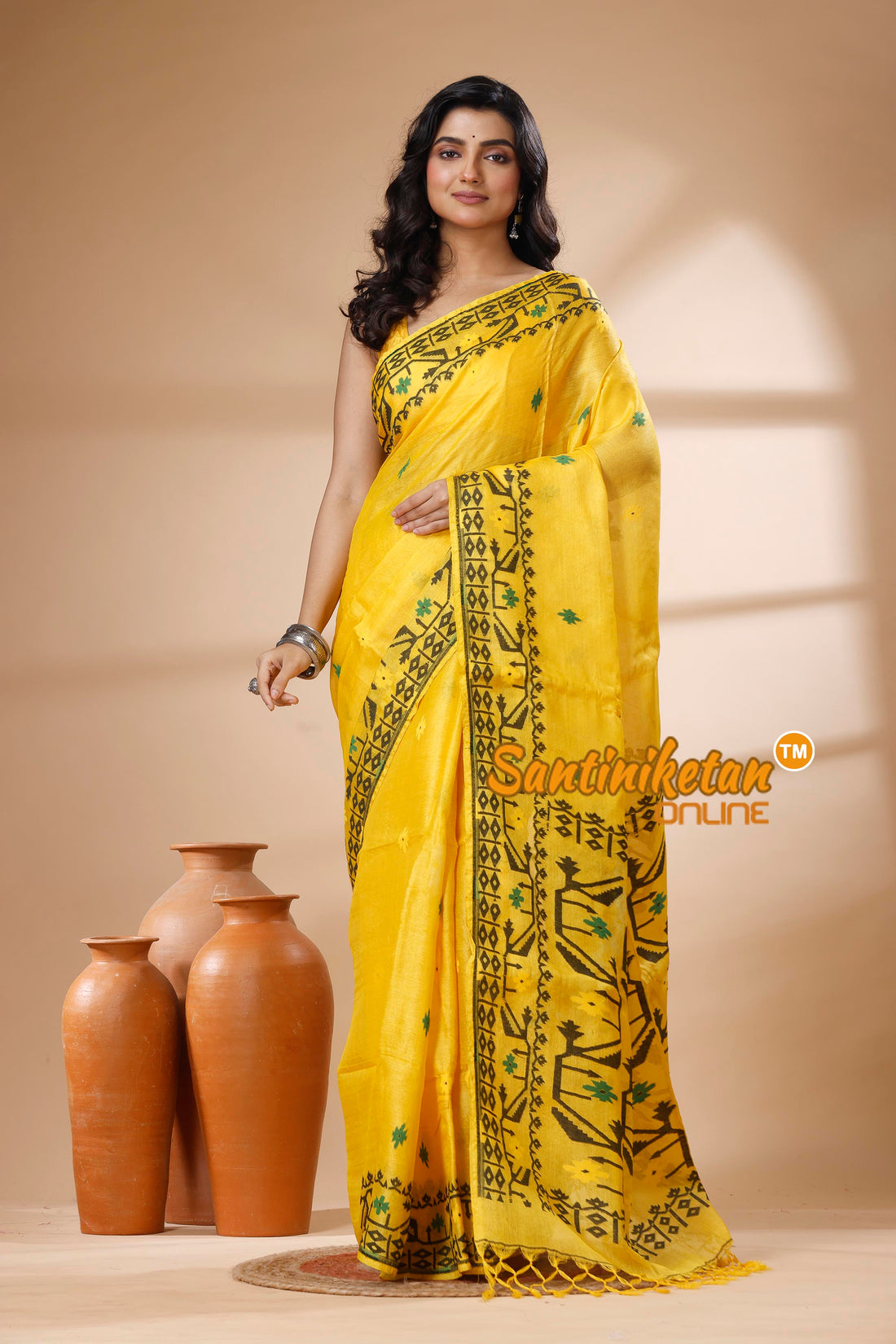 Pure Tussar Jamdani Saree SN202625971