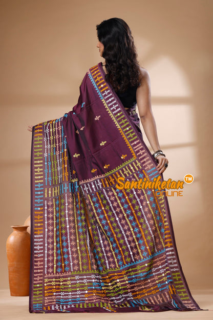 Bangalore Silk Gujrati Stitch Saree SN202625995