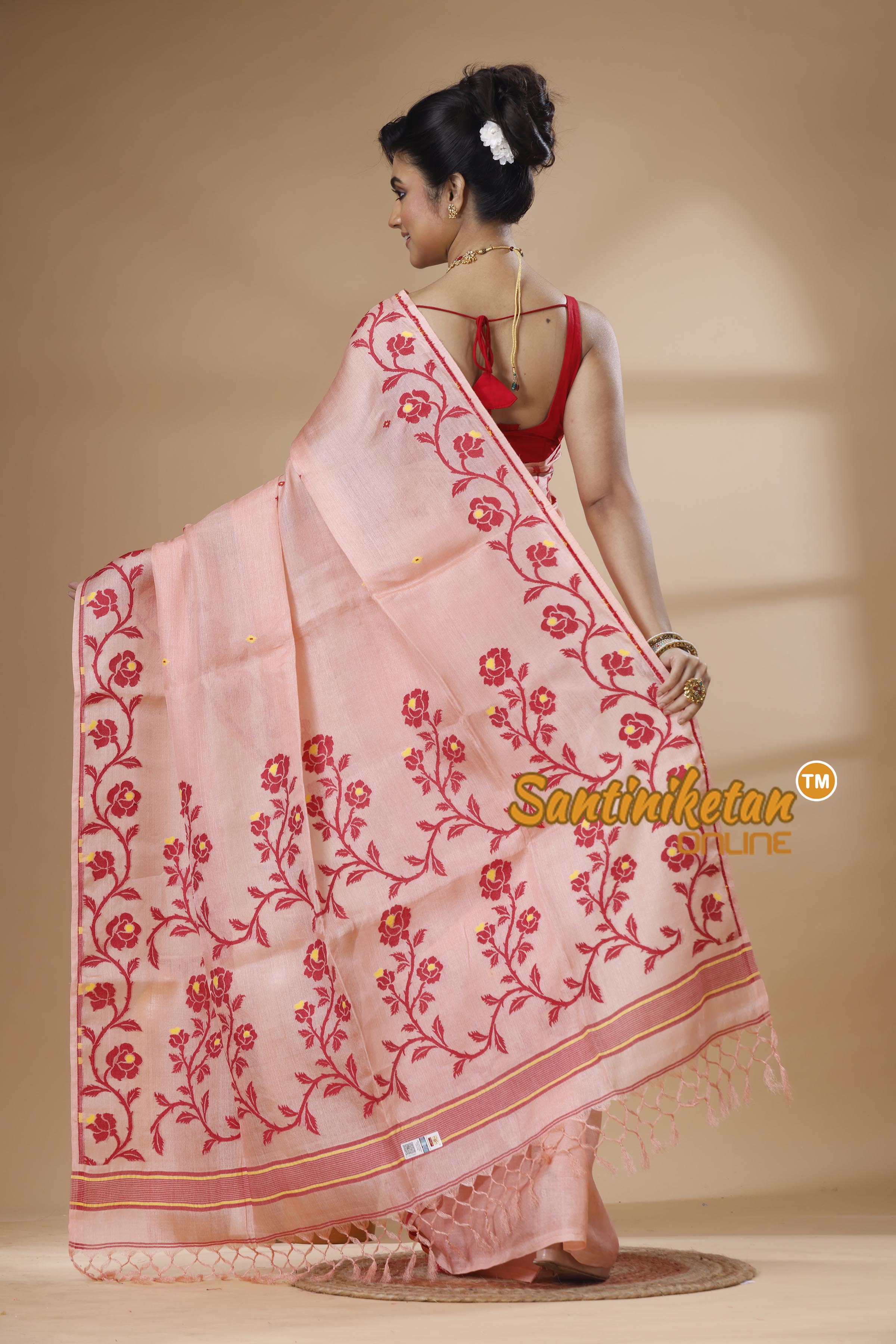 Pure Tussar Jamdani Saree SN202626006