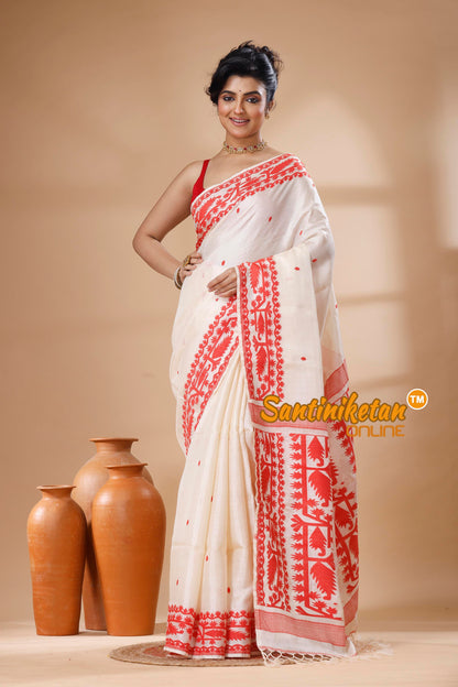 Pure Tussar Jamdani Saree SN202626012