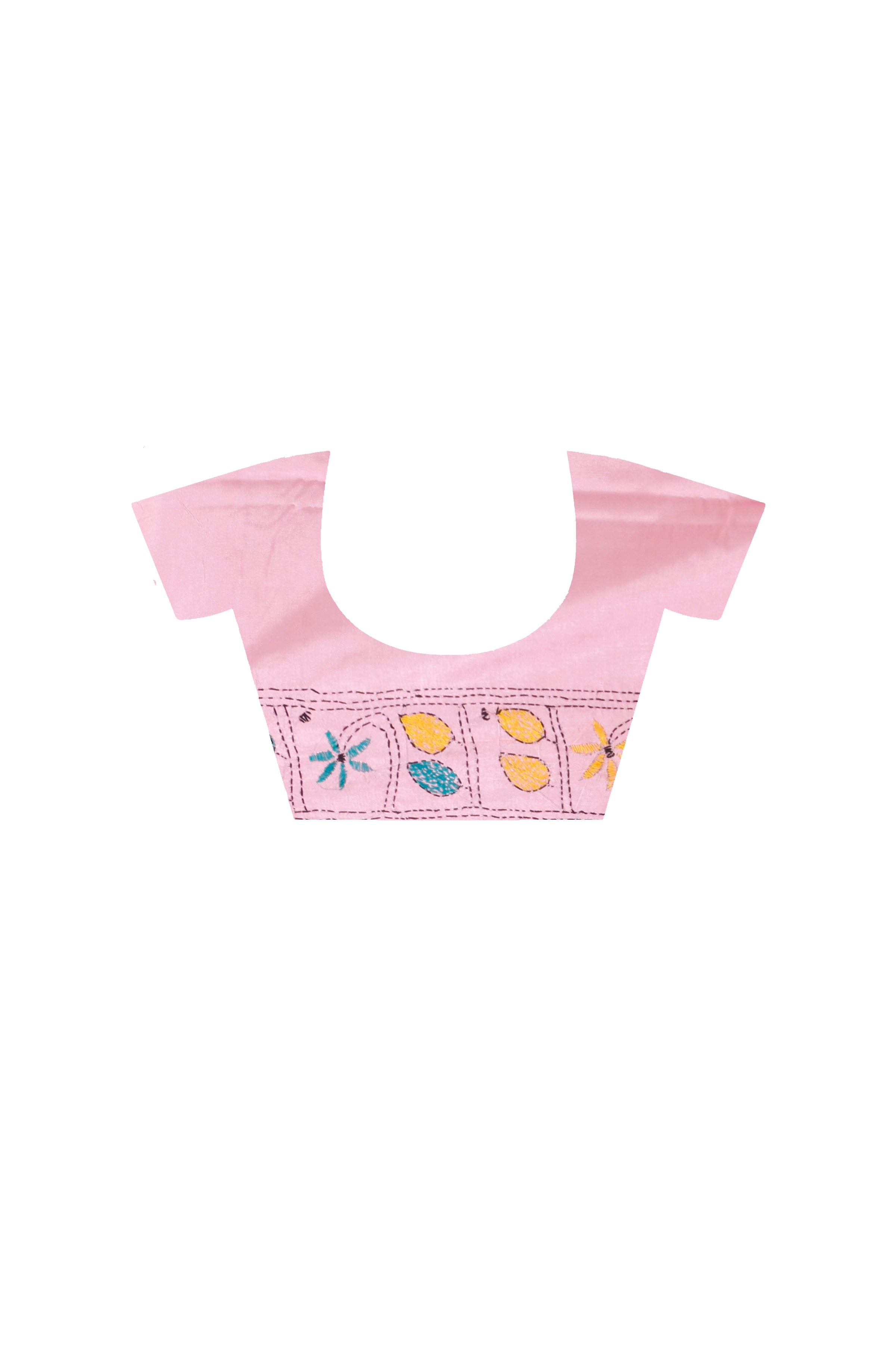 Bangalore Silk Kantha Stitch Saree SN202626024