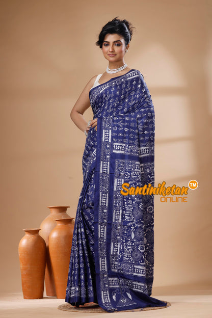 Bangalore Silk Kantha Stitch Saree SN202626072