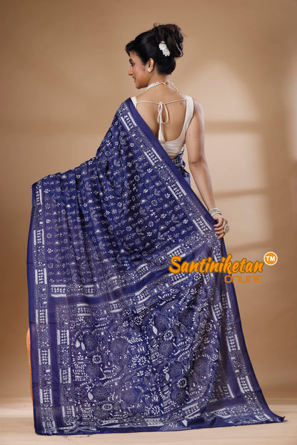 Bangalore Silk Kantha Stitch Saree SN202626072