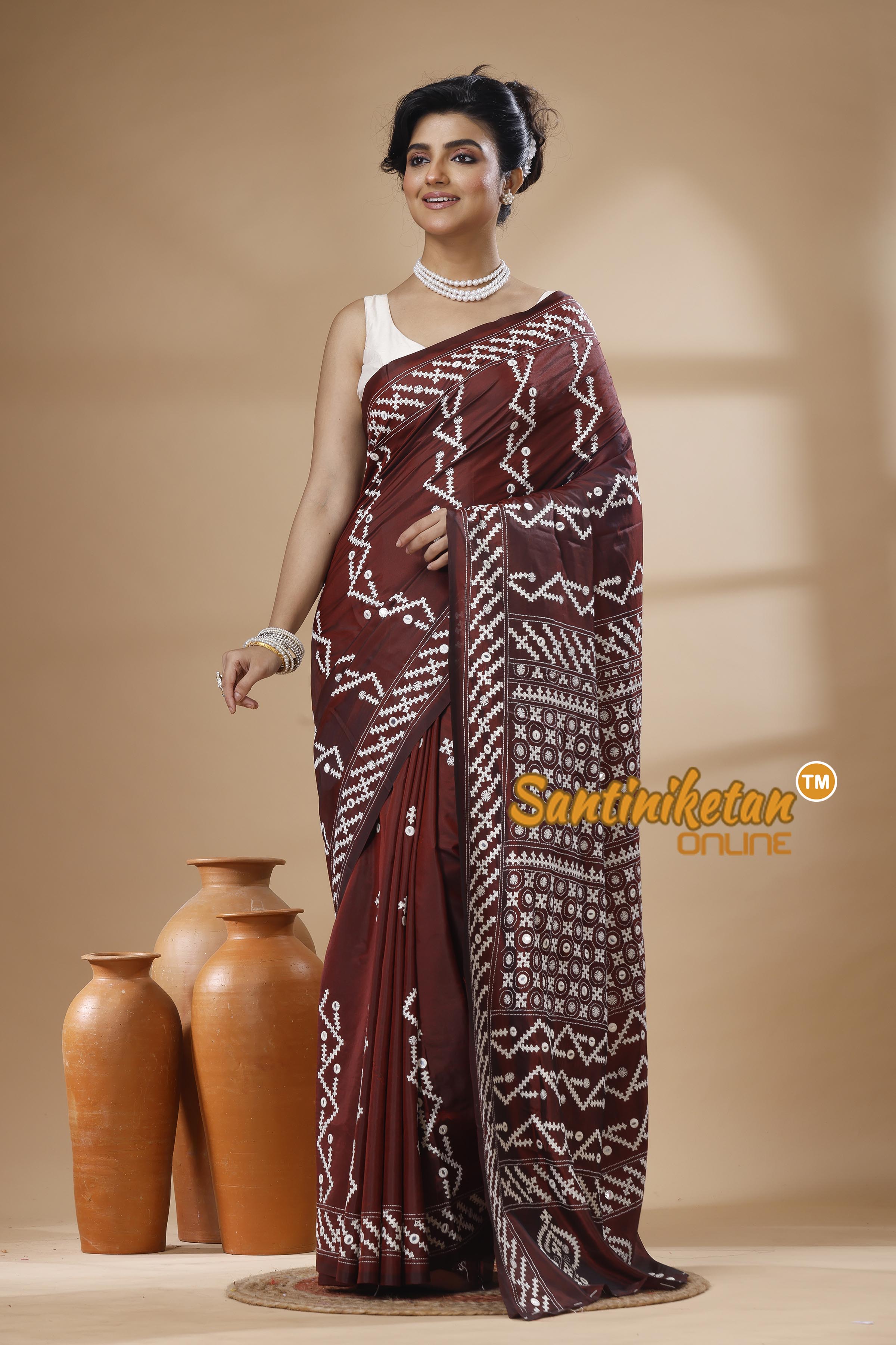 Bangalore Silk Gujrati Stitch Saree SN202626108