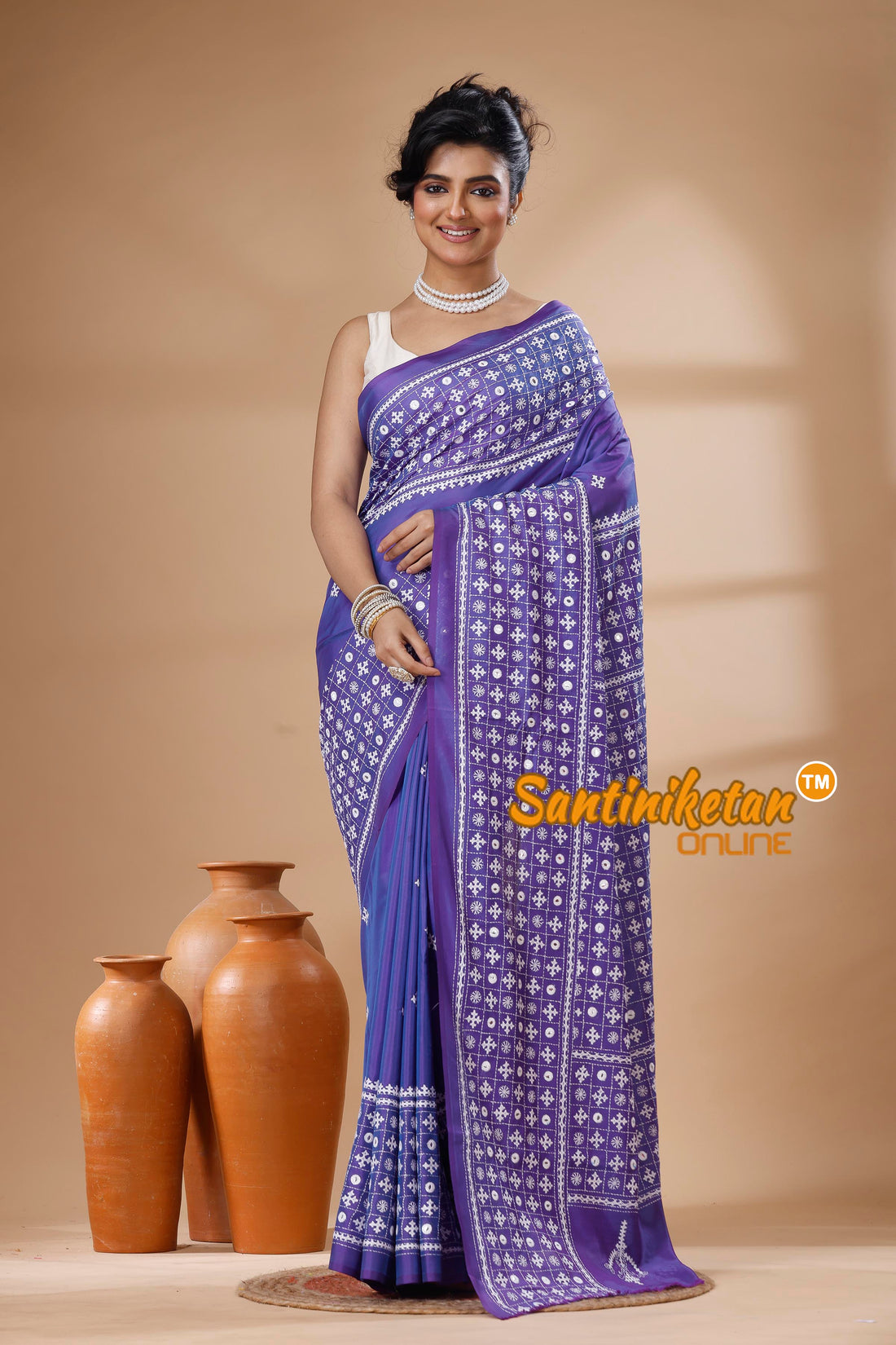 Bangalore Silk Gujrati Stitch Saree SN202626114