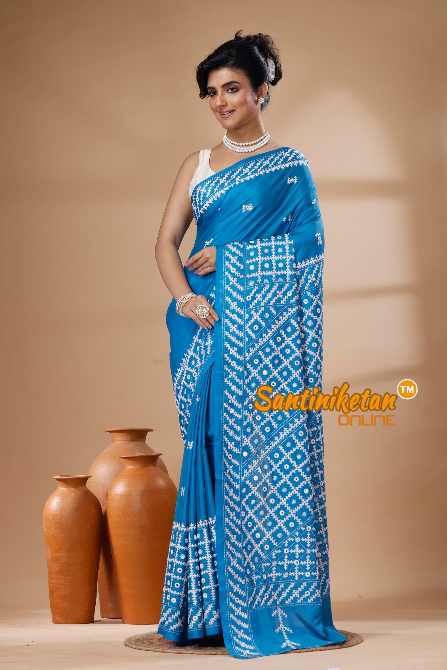 Bangalore Silk Gujrati Stitch Saree SN202626131